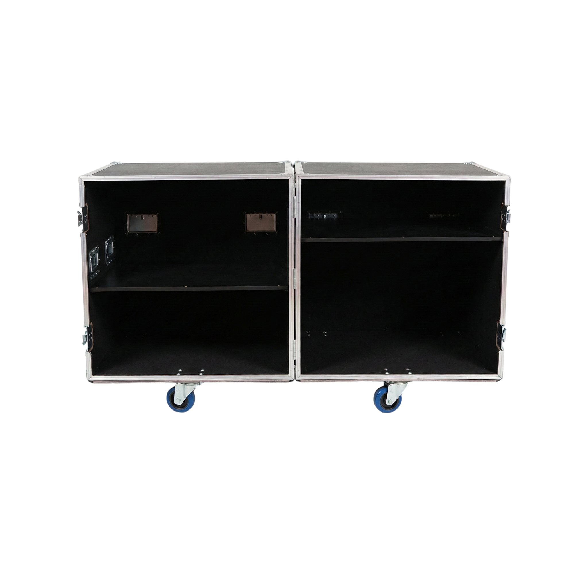 2-Sided Heavy Duty ATA Drum Case with Adjustable Shelves – 28x28x28
