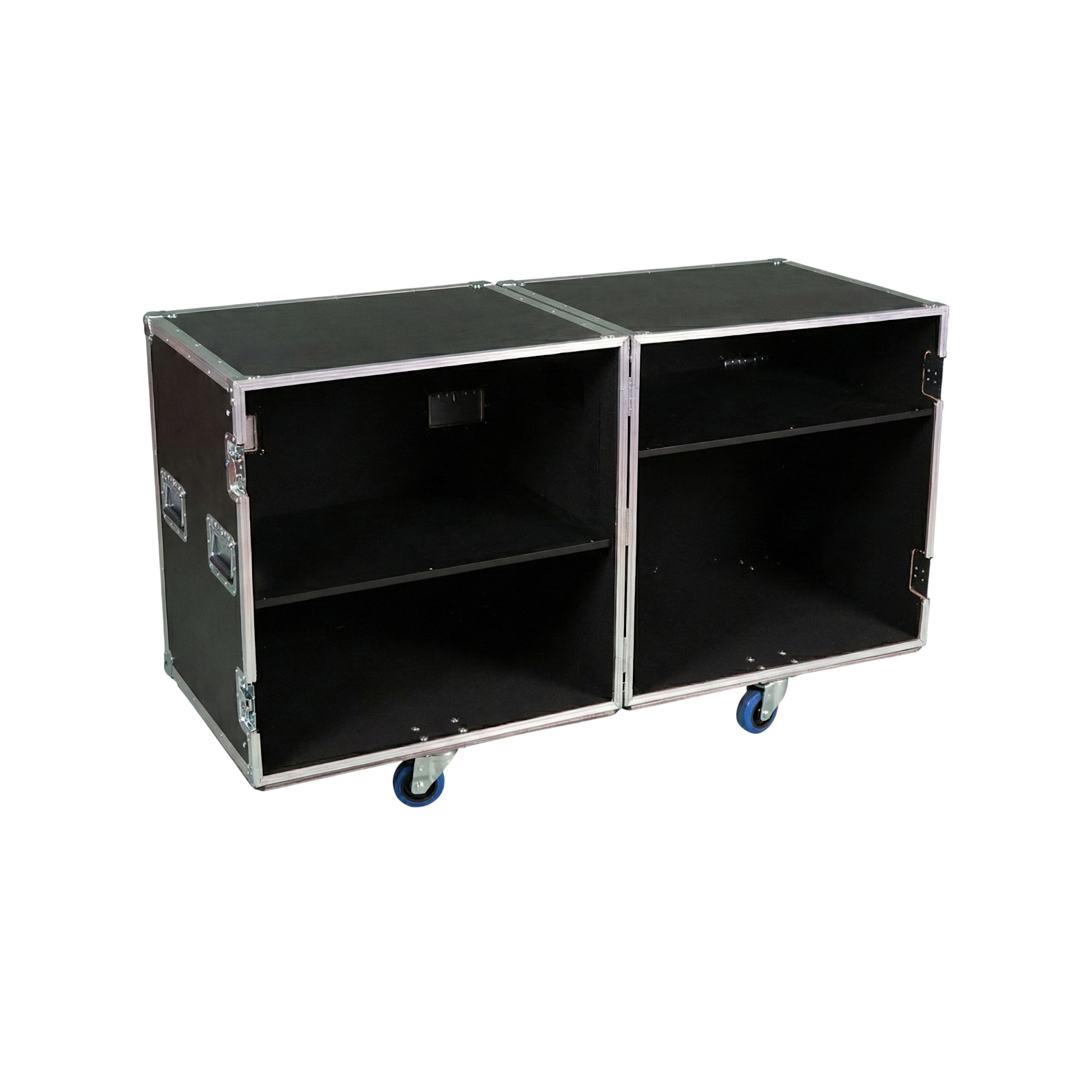 2-Sided Heavy Duty ATA Drum Case with Adjustable Shelves – 28x28x28