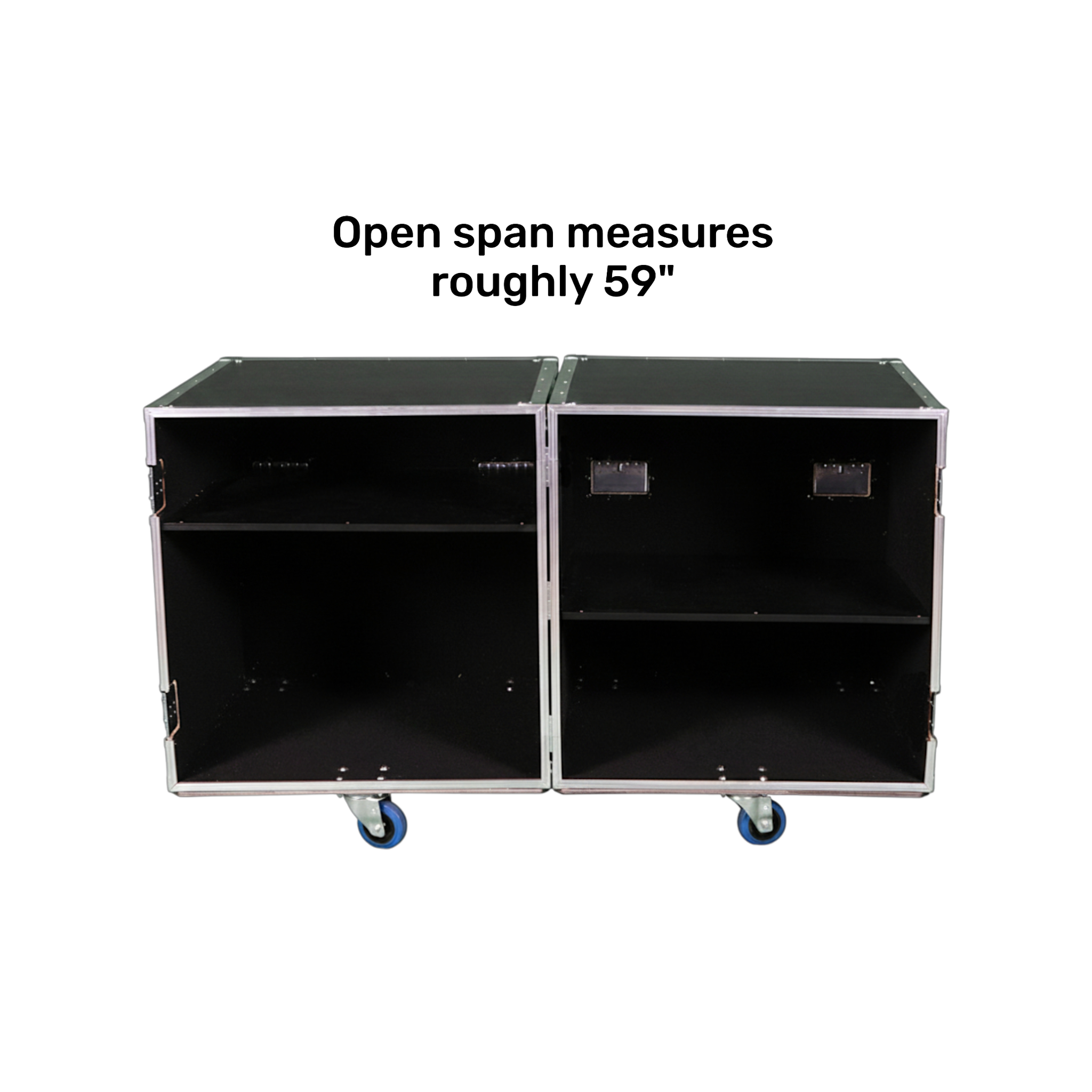2-Sided Heavy Duty ATA Drum Case with Adjustable Shelves – 28x28x28