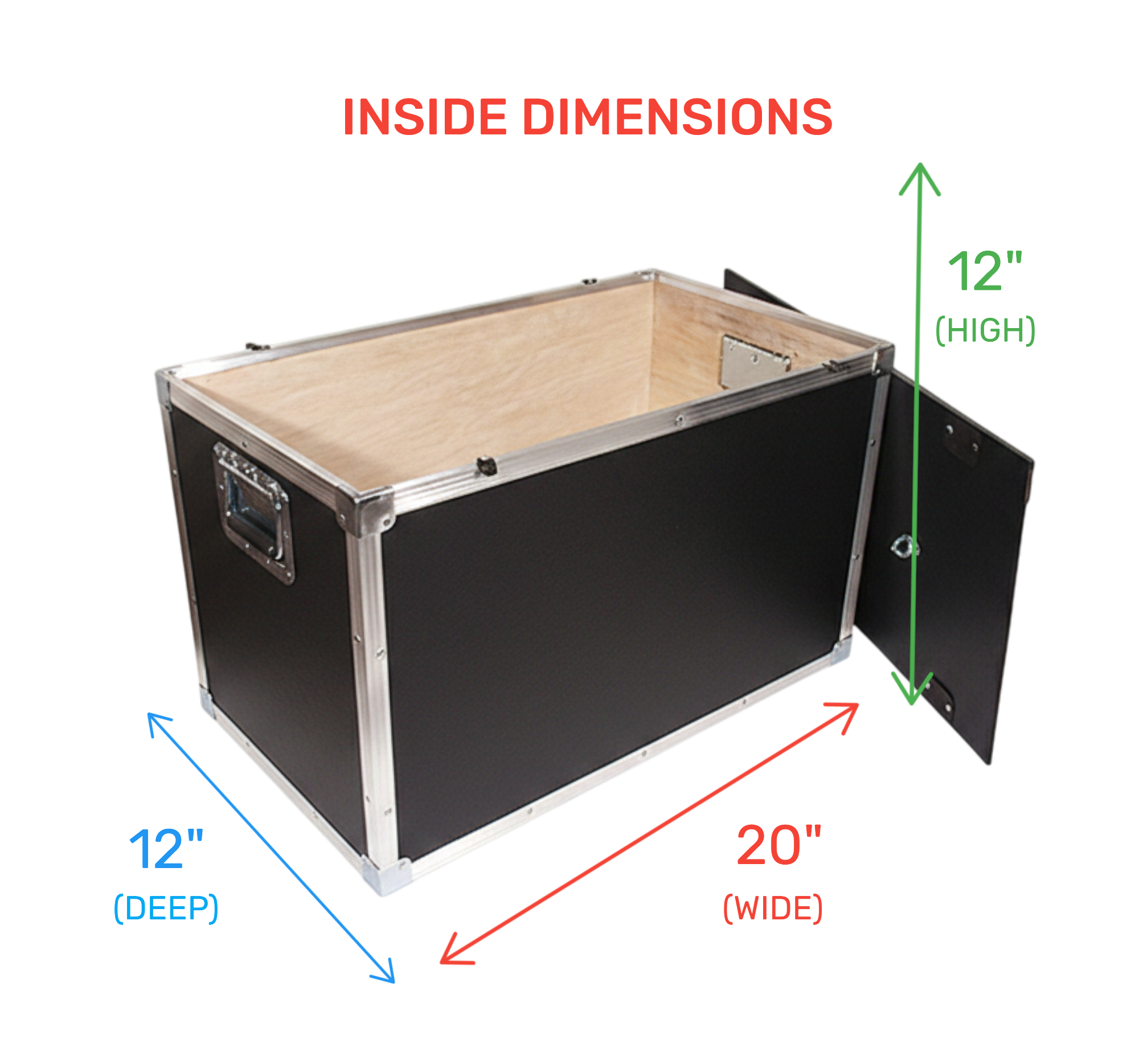 20" and 24" Latchless Flat Lid 1/4" ATA Utility Trunk