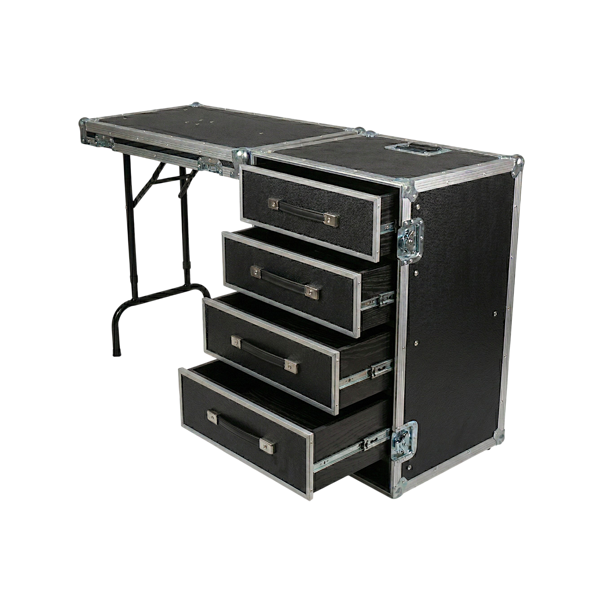 4 Drawer ATA Mobile Workstation With Dolly Wheels