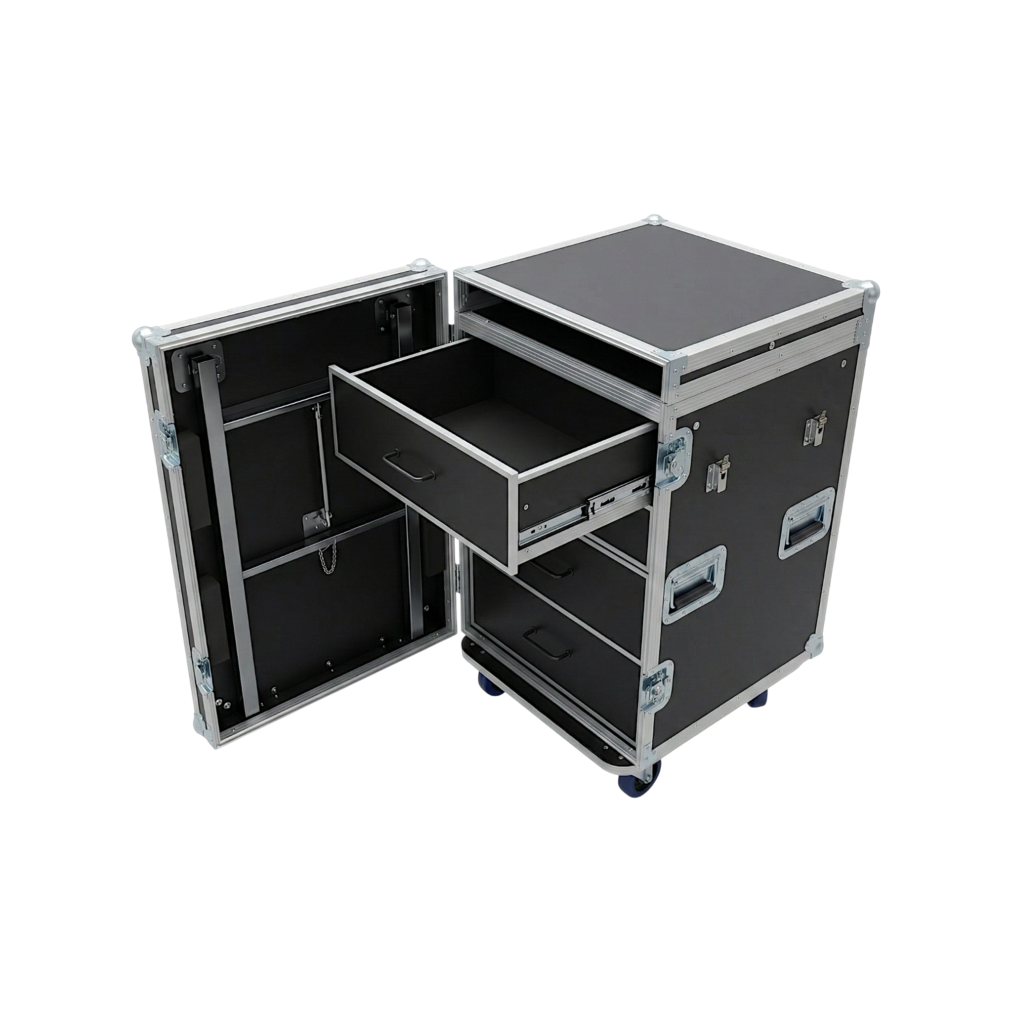 4 Drawer ATA Workstation With Flip-Up Top Lid