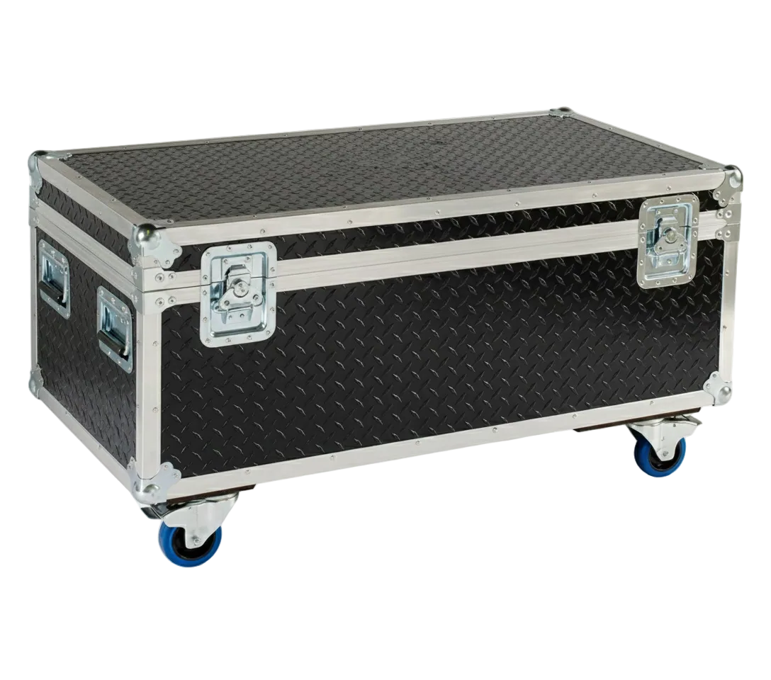 44" x 22" ATA Cable Trunk with 2 Compartments and Wheels