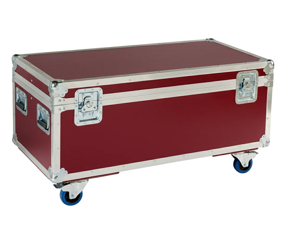 44" x 22" ATA Cable Trunk with 2 Compartments and Wheels