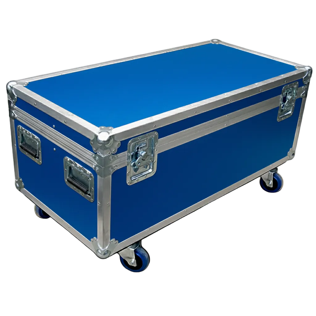 44" x 22" ATA Cable Trunk with 3 Compartments and Wheels