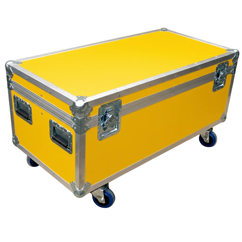 44" x 22" ATA Cable Trunk with 3 Compartments and Wheels