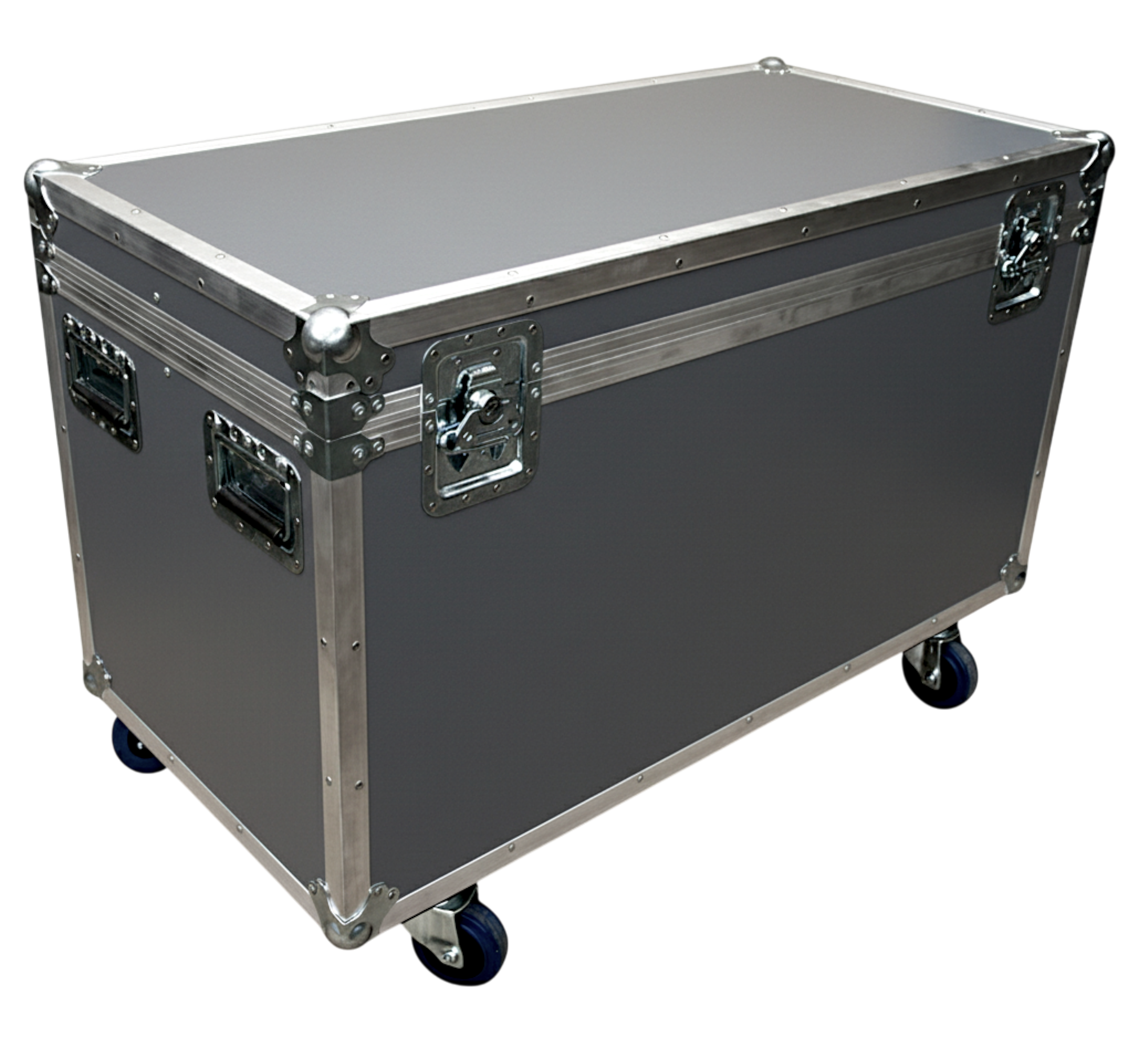 44" x 22" Extra-High ATA Cable Trunk with Wheels and 2 Compartments