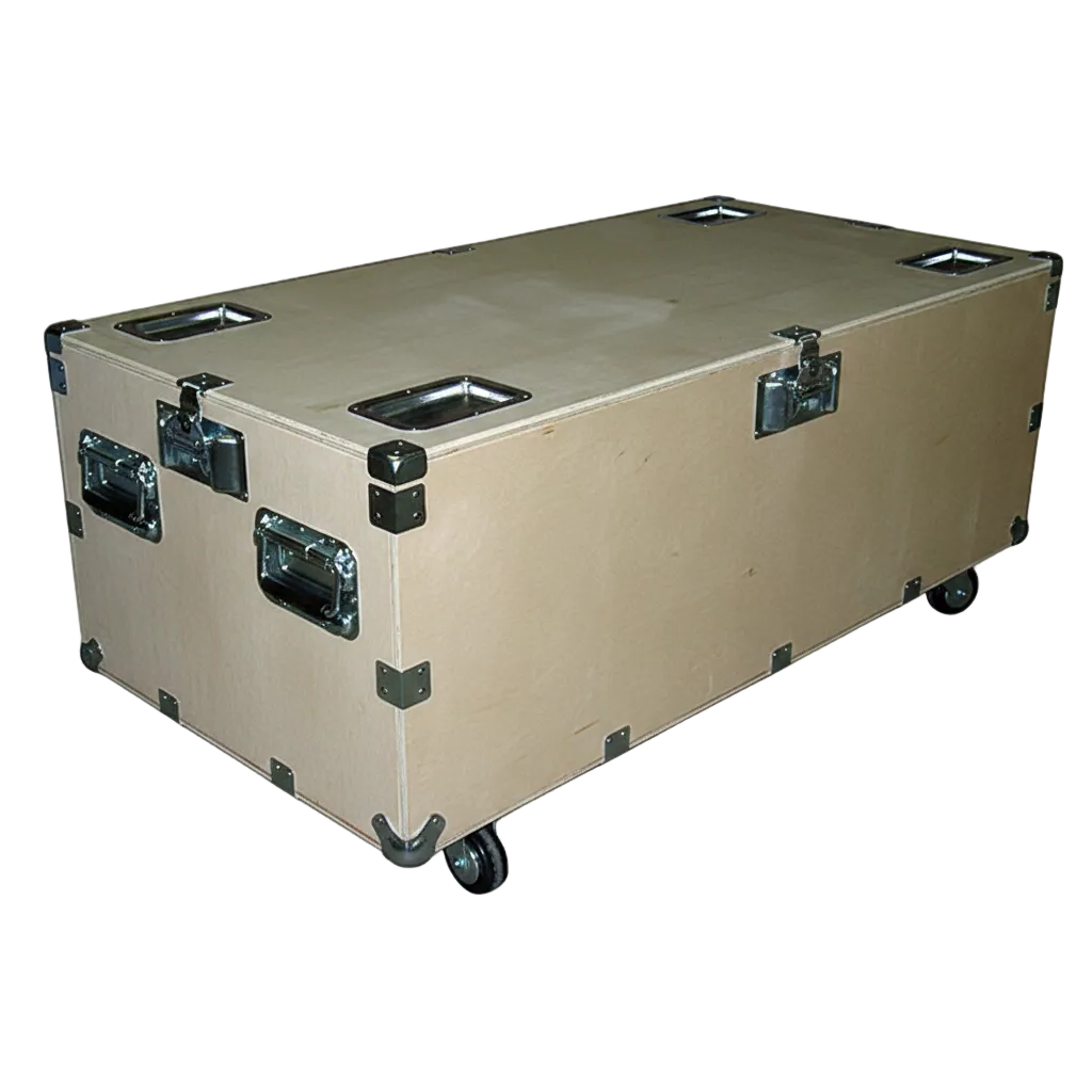 48" Heavy Duty 1/2" Ply Crate Style Trunk Cases – 4-Pc Stackable Set
