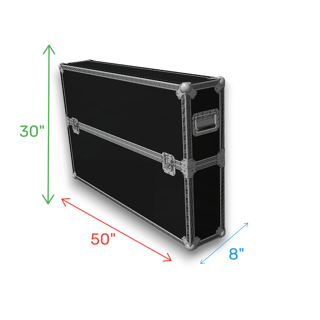 Heavy-Duty 50" TV ATA Road Case for Plasma LCD LED