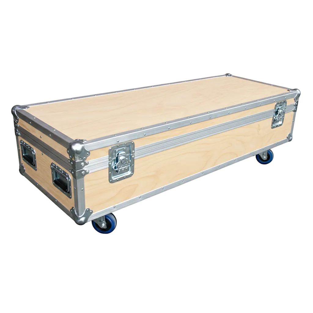 60" x 22" Extra Long ATA Cable Trunk 13" High with Wheels