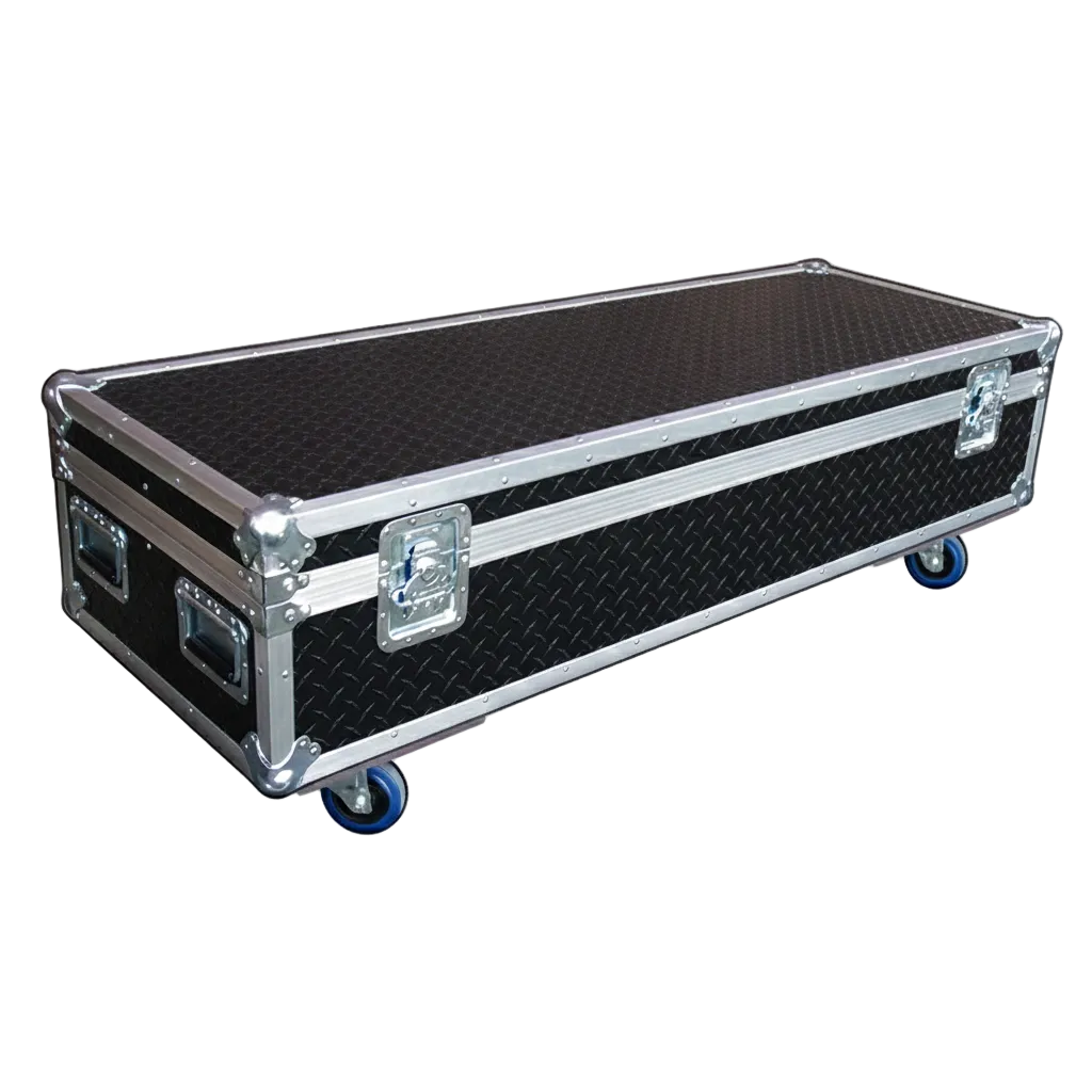 60" x 22" Extra Long ATA Cable Trunk 13" High with Wheels