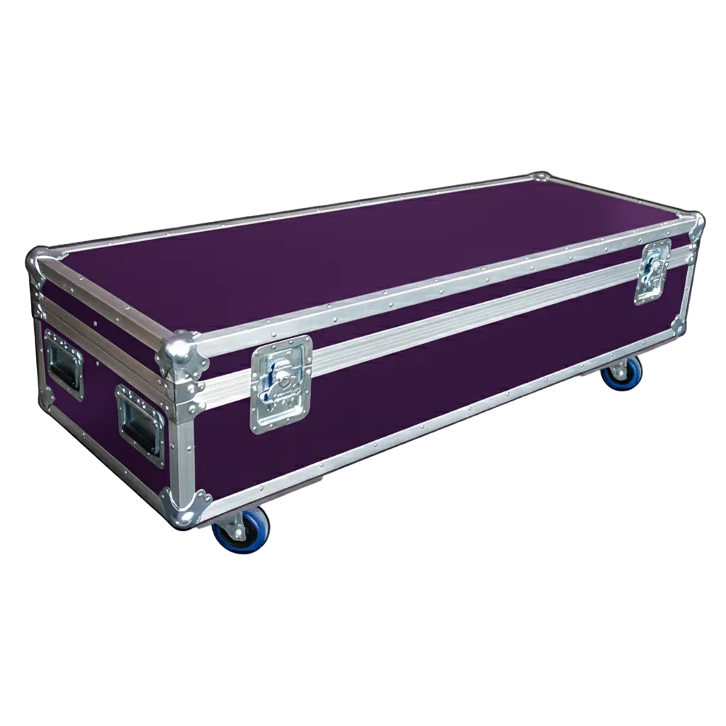 60" x 22" Extra Long ATA Cable Trunk 13" High with Wheels