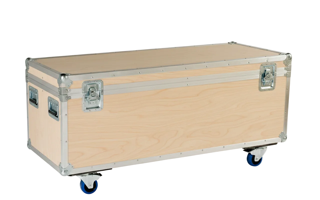 60" x 22" Extra Long ATA Cable Trunk 20" High with Wheels
