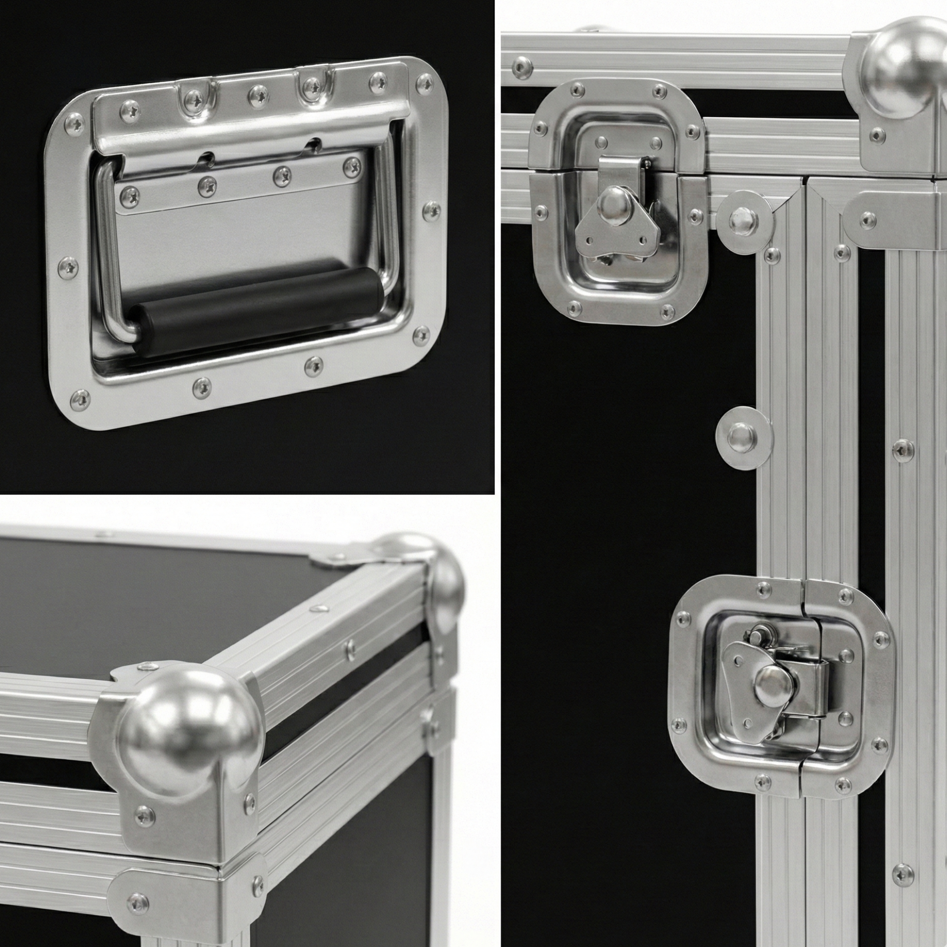 8U Over 6U Rack Mixer ATA Case with Flip-Top for Laptops and iPads