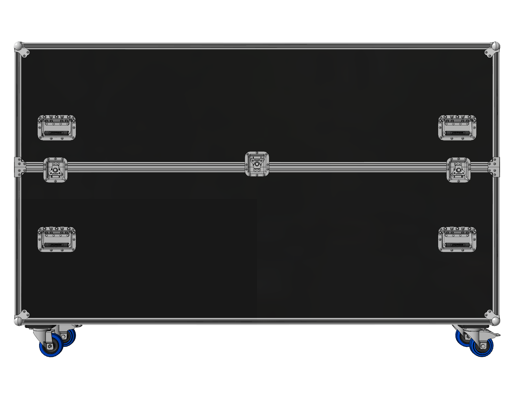 Adjustable Heavy-Duty 60"-85" LCD, LED & Plasma TV Road Case