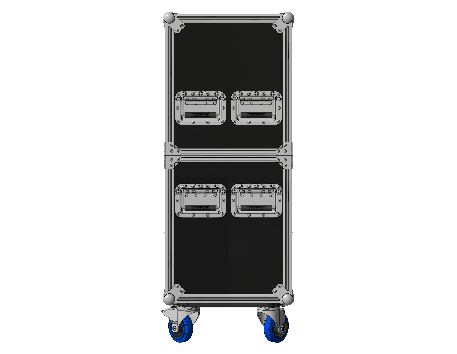 Adjustable Heavy-Duty 32"-55" 2-Screen ATA TV Road Case