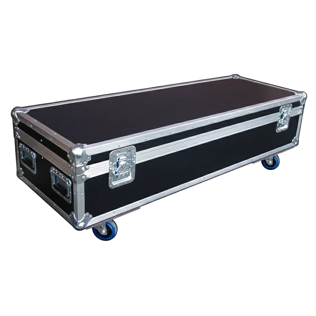 60" x 22" Extra Long ATA Cable Trunk 13" High with Wheels