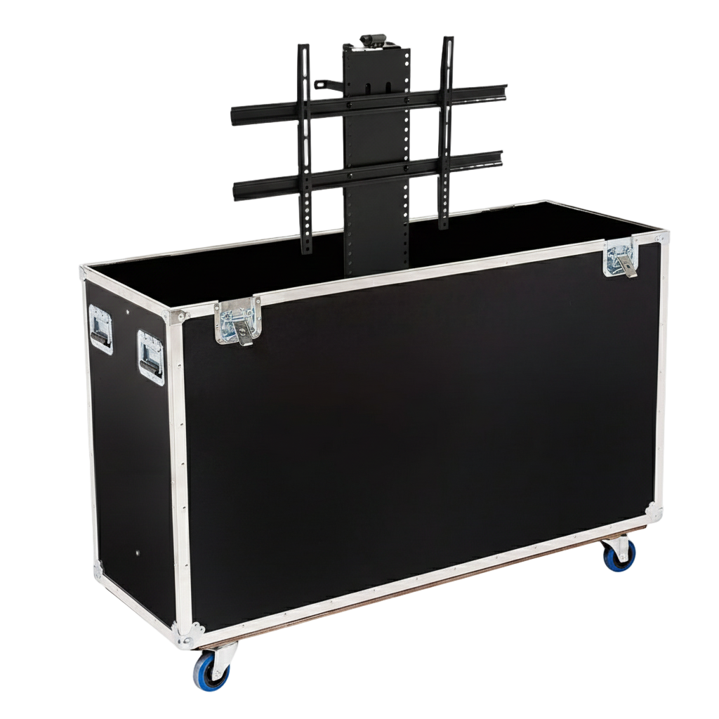 Custom 42"-50" LCD TV Monitor ATA Road Case with Electric Lift