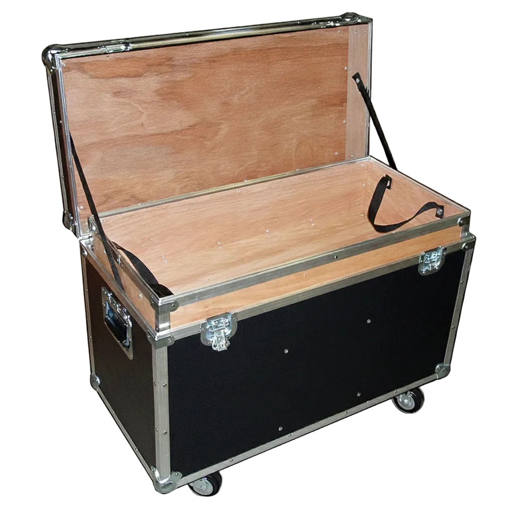 Medium Duty 1/4" ATA Supply Trunk with 2 Dividers, Top Tray & Wheels