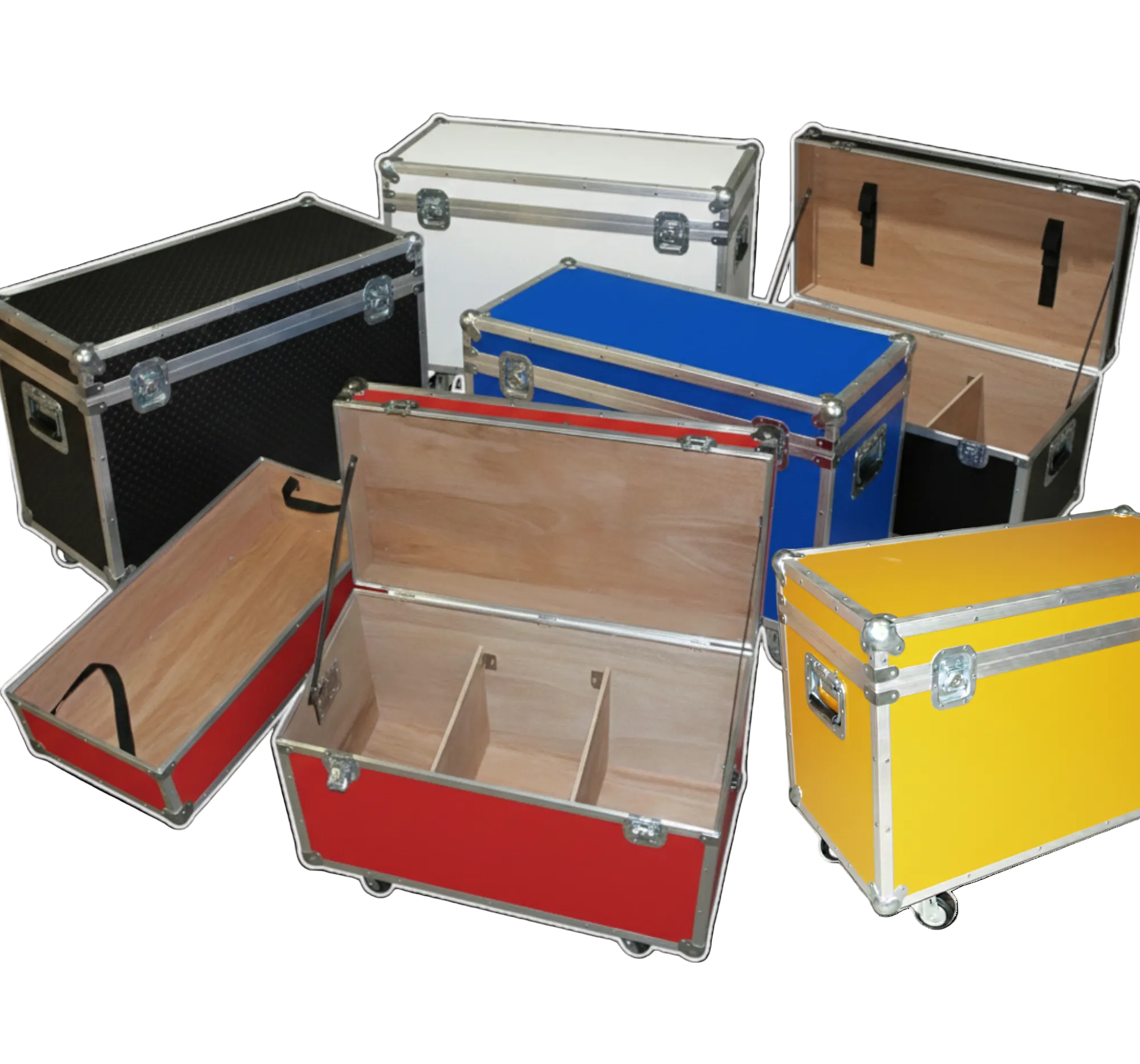 Medium Duty 1/4" ATA Supply Trunk with 2 Dividers, Top Tray & Wheels