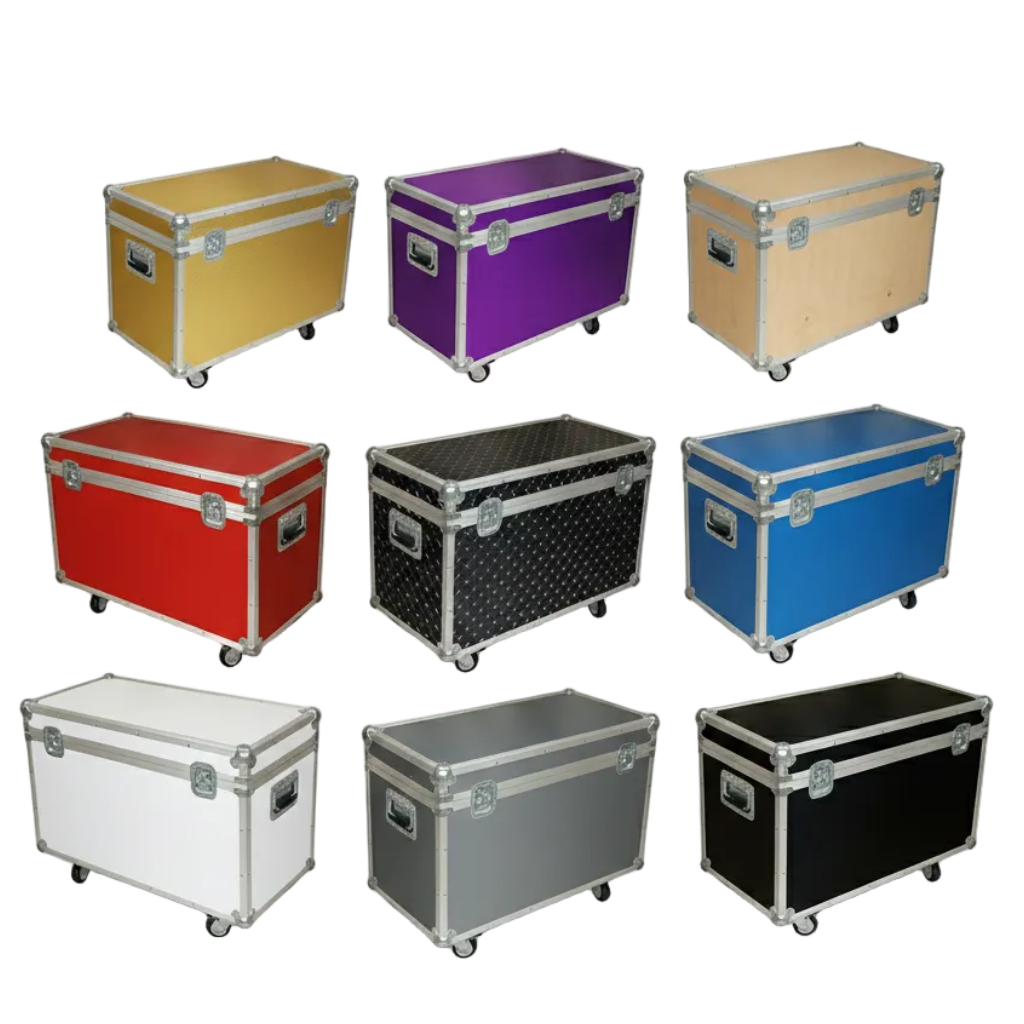 Medium Duty 1/4" ATA Supply Trunk with 2 Dividers, Top Tray & Wheels