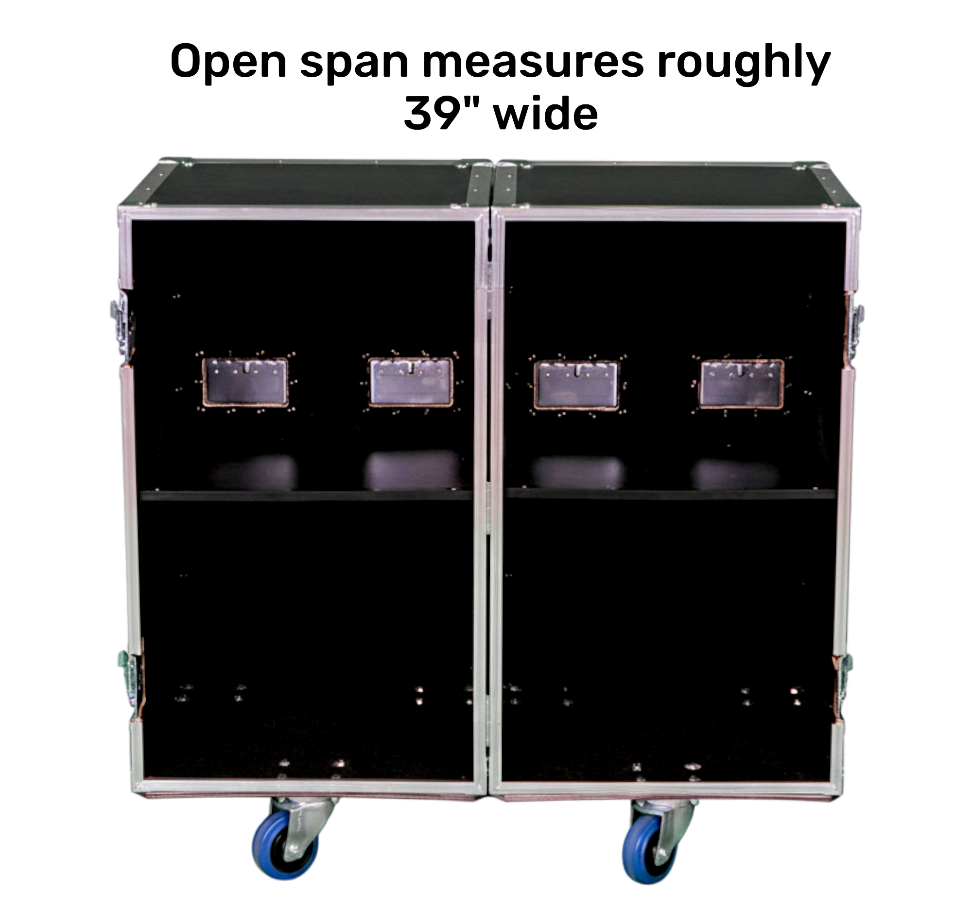 2-Sided 18x18x30 Utility Trunk Case with Adjustable Shelves