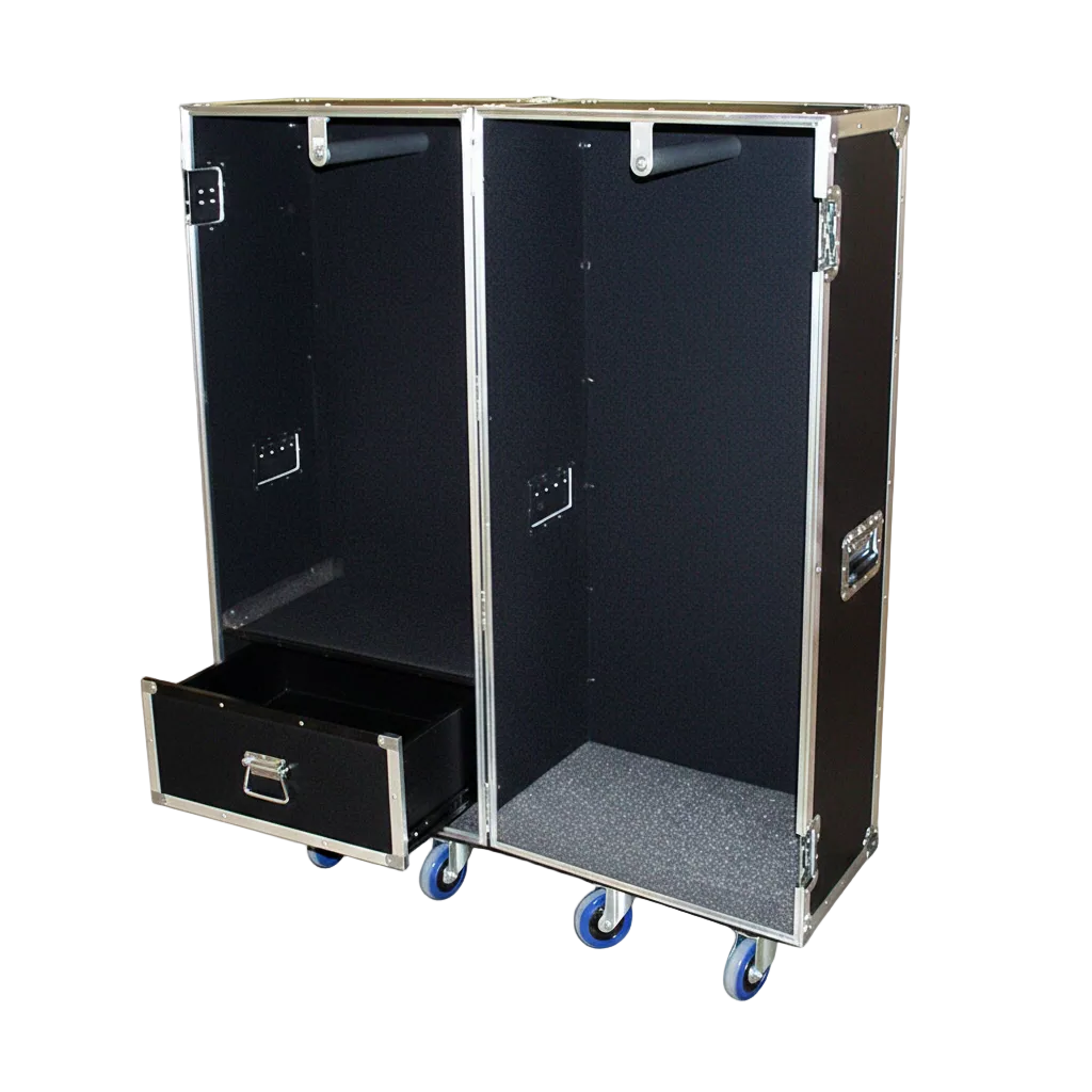 Heavy Duty ATA Wardrobe Case 3/8" Plywood | Double-Sided with Drawer