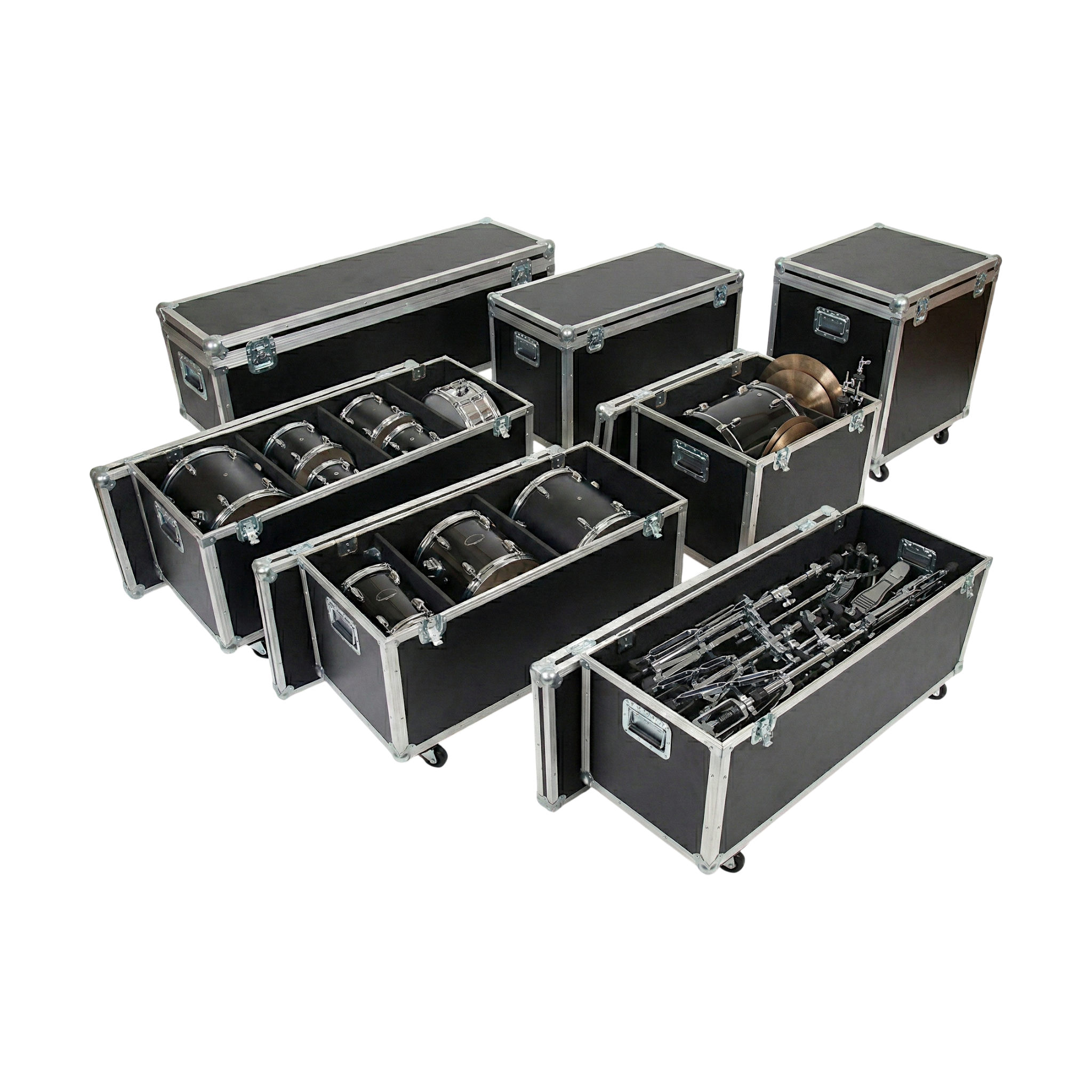 Combo ATA Drum & Hardware Cases for Percussion – 5 Sizes
