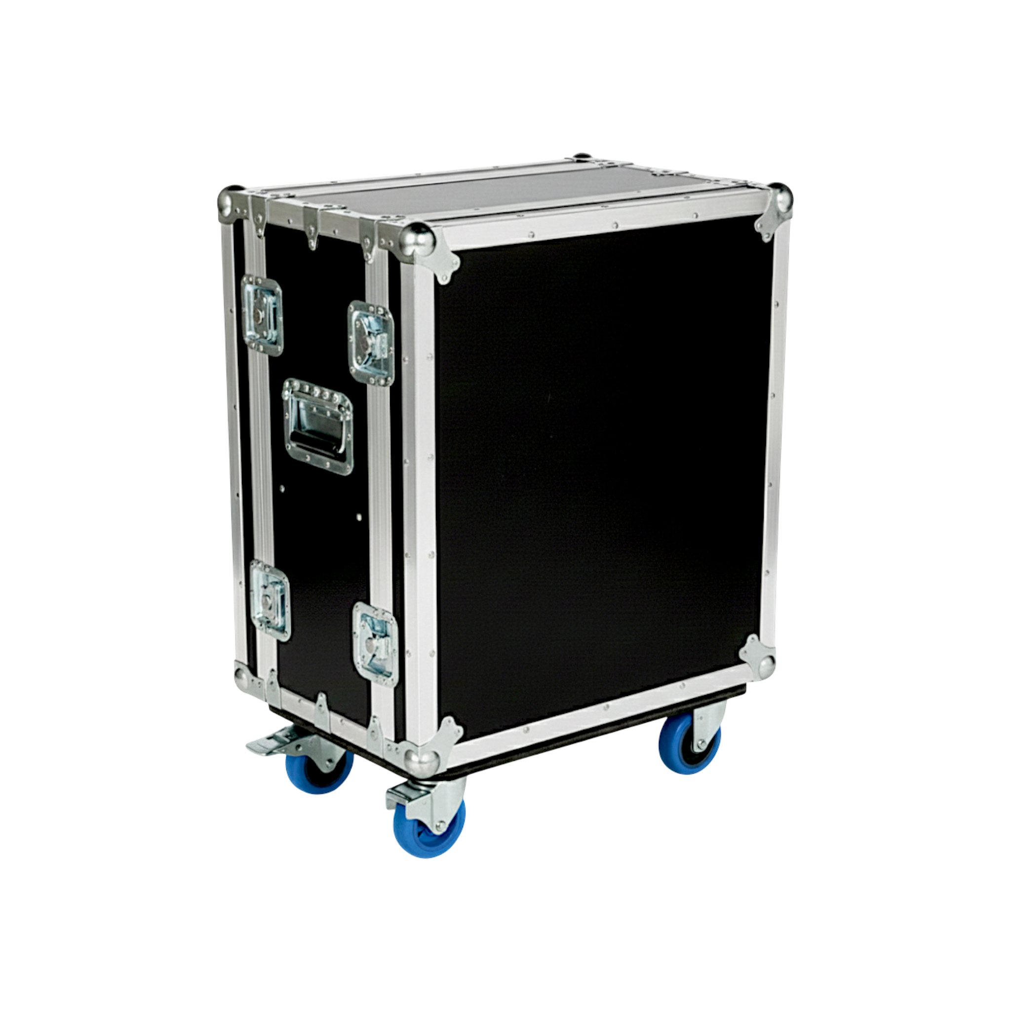 Custom Dual Amp Head ATA Road Case With Wheels