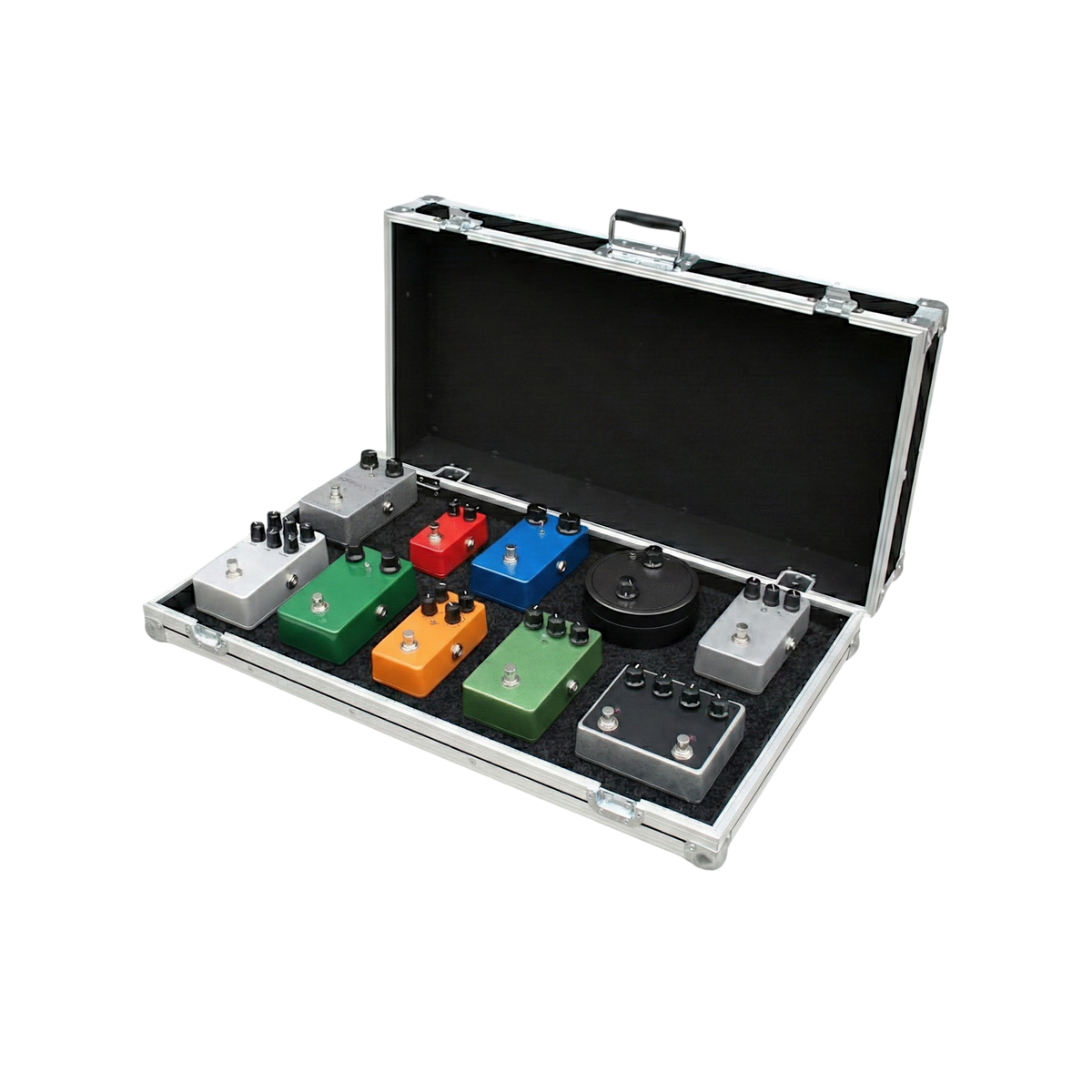 Custom Effect Pedal 1/4" Ply ATA Road Case | Carpet Lined Interior