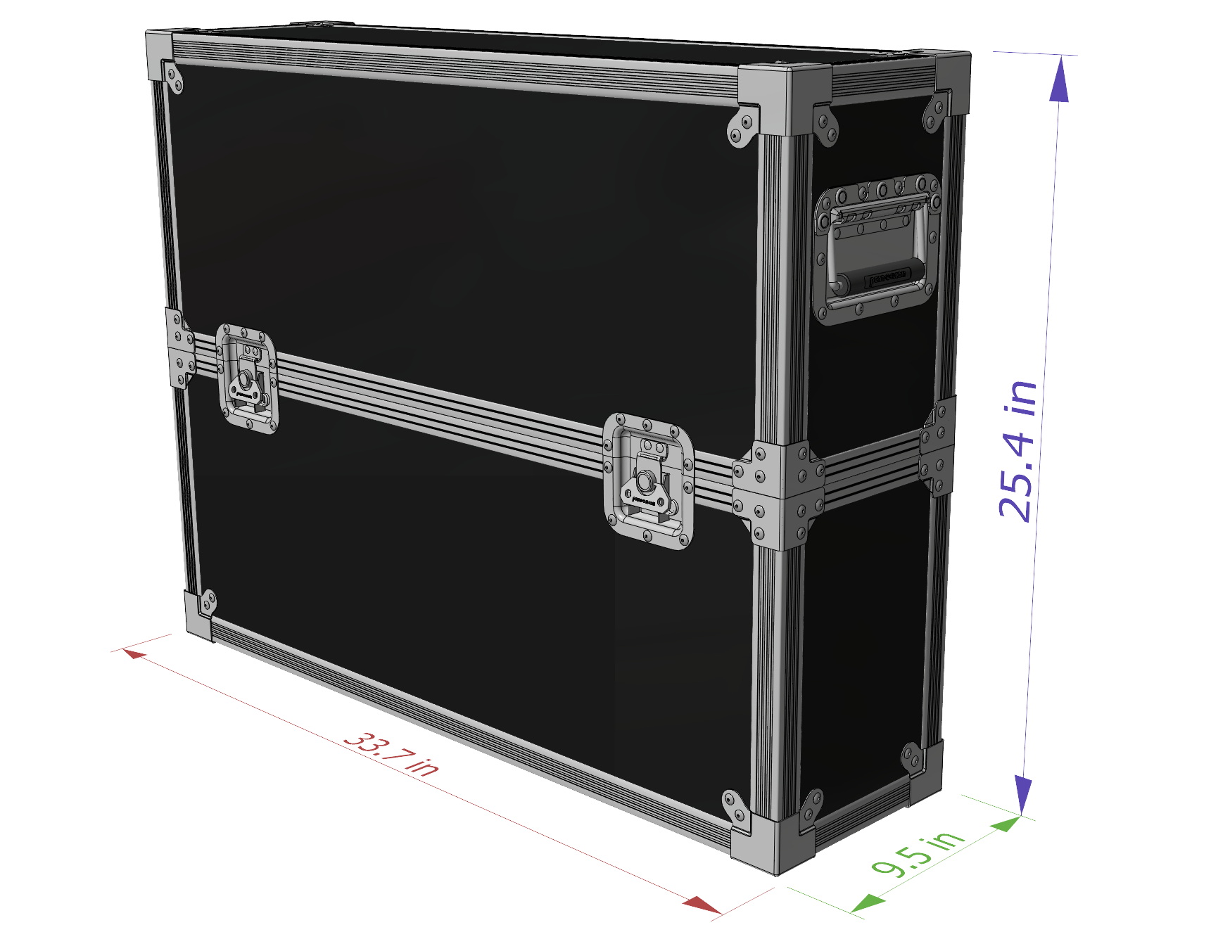 Heavy-Duty 32" ATA Rated TV Case | Protective Travel Case