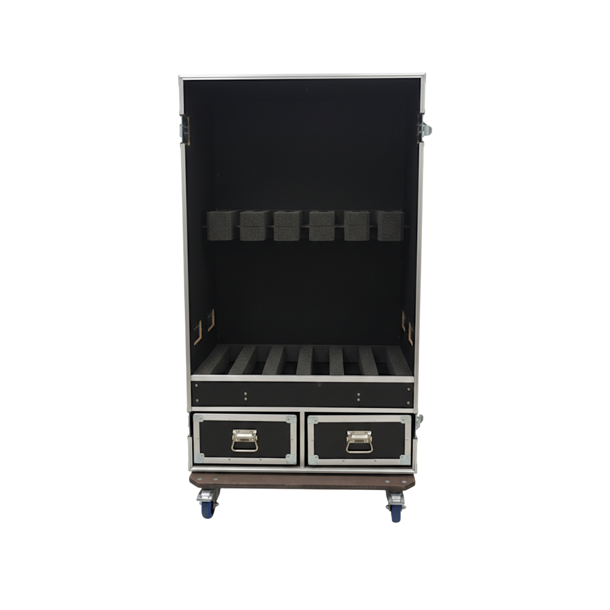 Guitar Vault ATA Road Case for 6 Electric Guitars with 2 Drawers