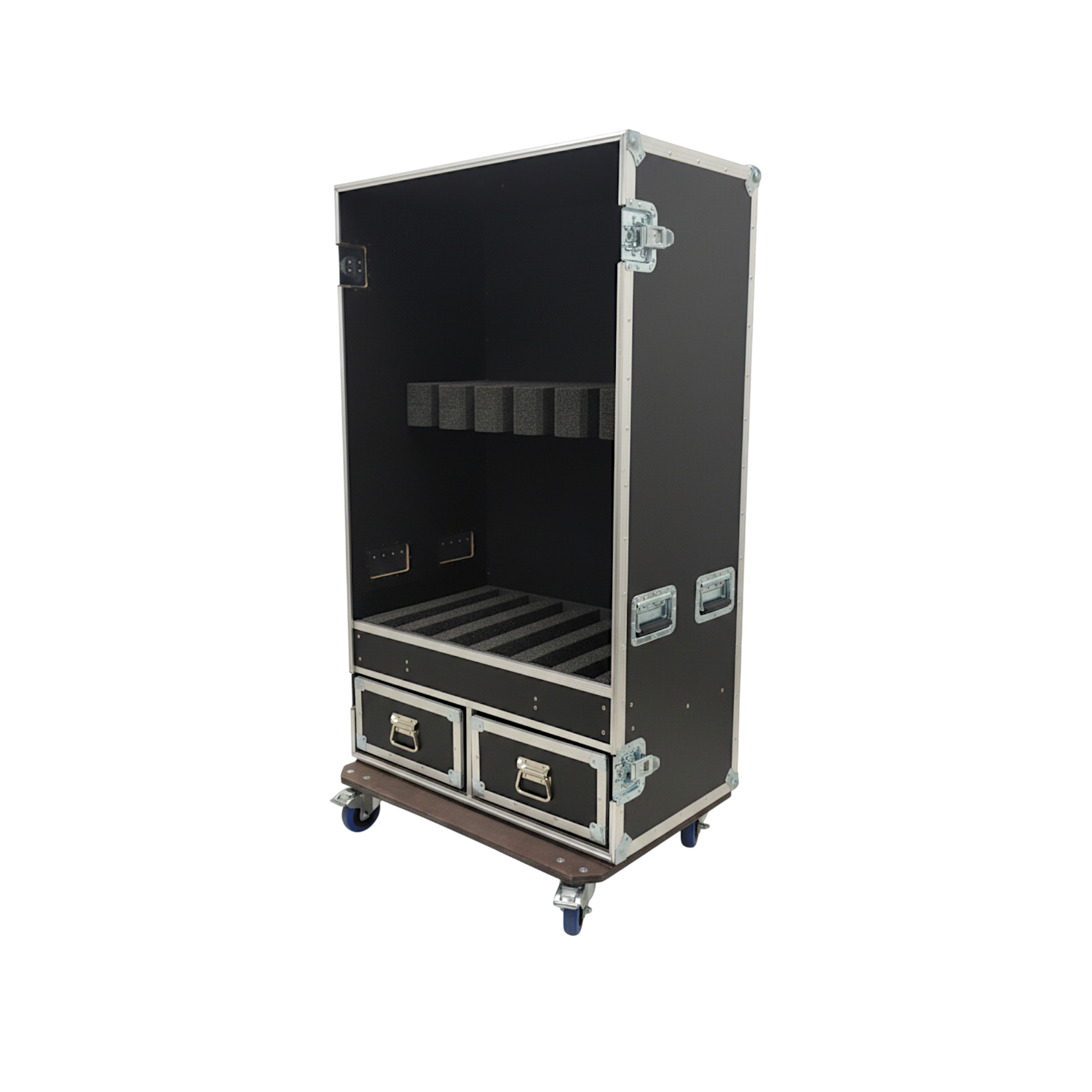 Guitar Vault ATA Road Case for 6 Electric Guitars with 2 Drawers