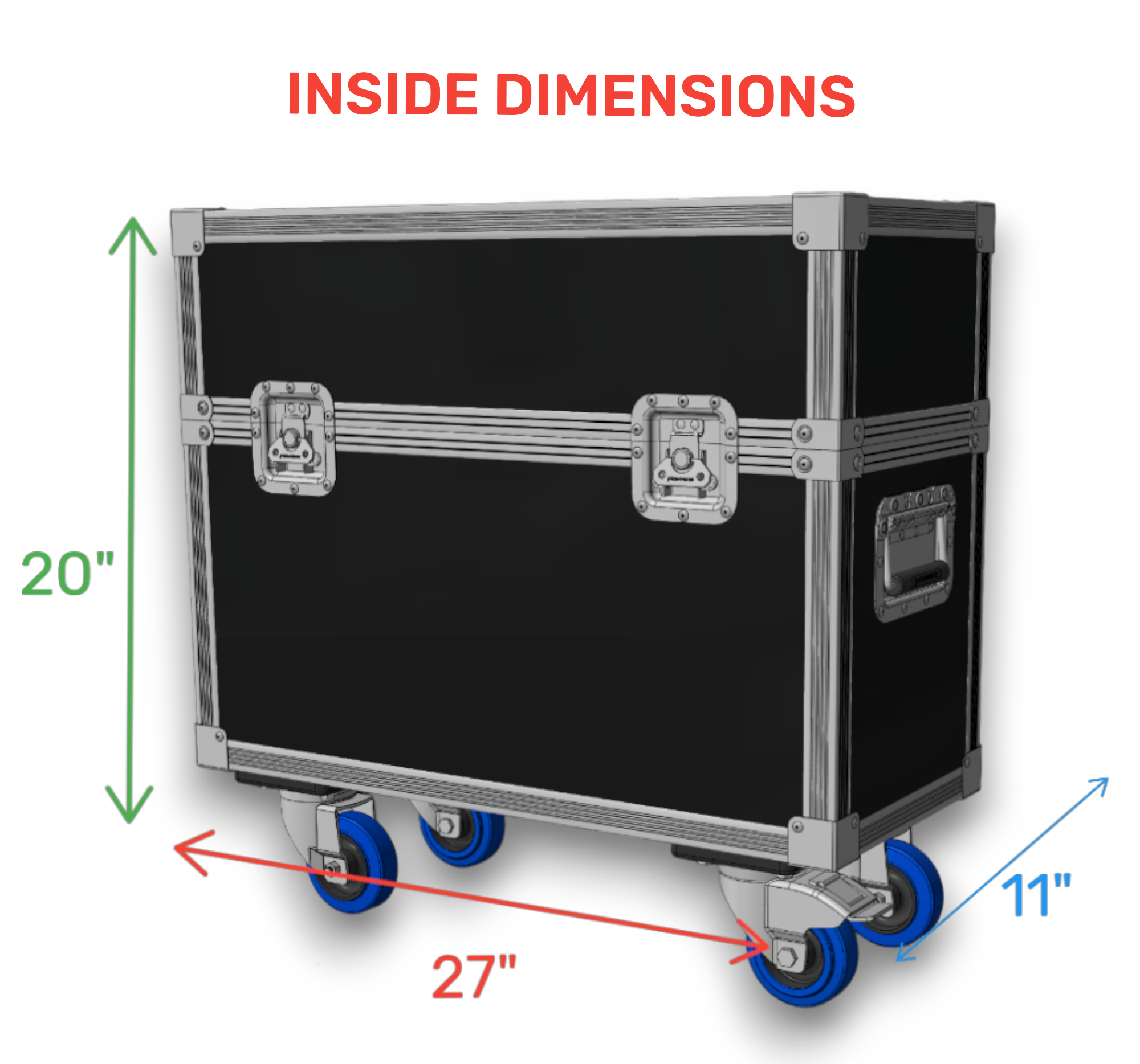 Heavy-Duty 24"-30" 2-in-1 ATA TV Case | Safe Transport for TVs