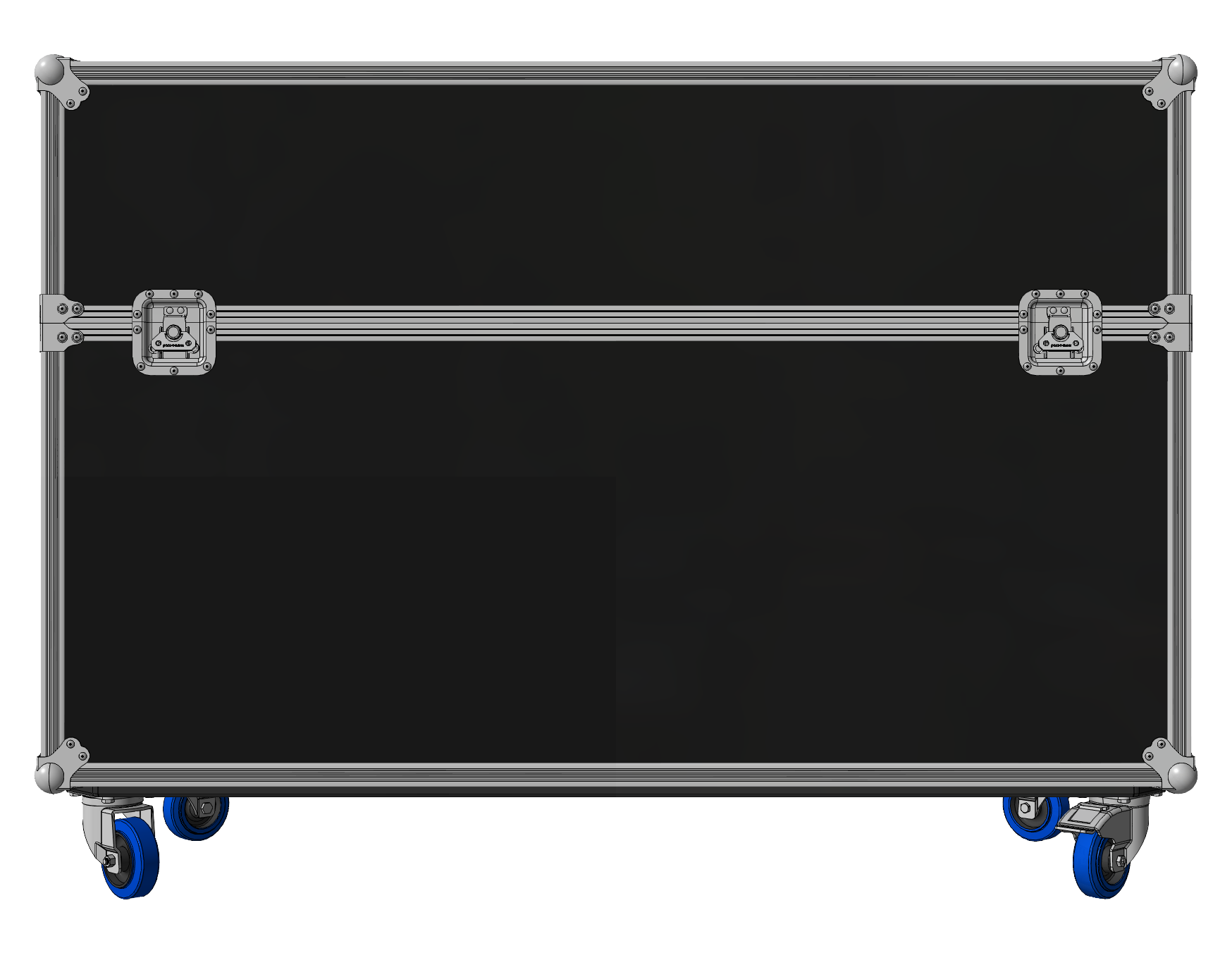 Heavy-Duty 55" Multi-Screen ATA TV Case | Fits 48"-60" Screens