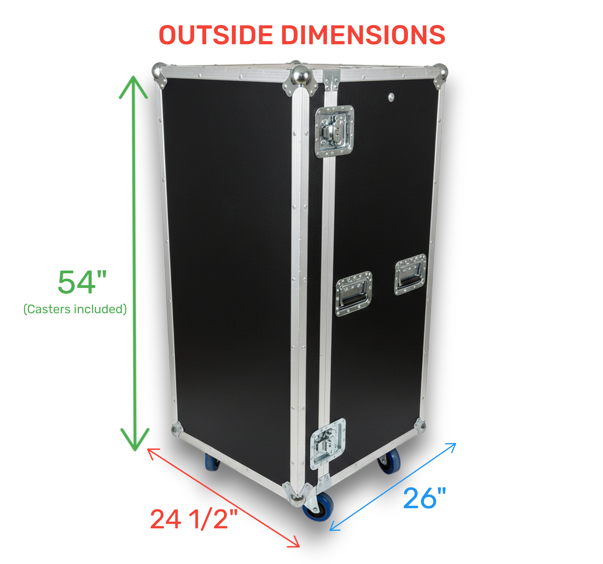 Heavy Duty ATA Wardrobe Case 3/8" Plywood | Single-Sided
