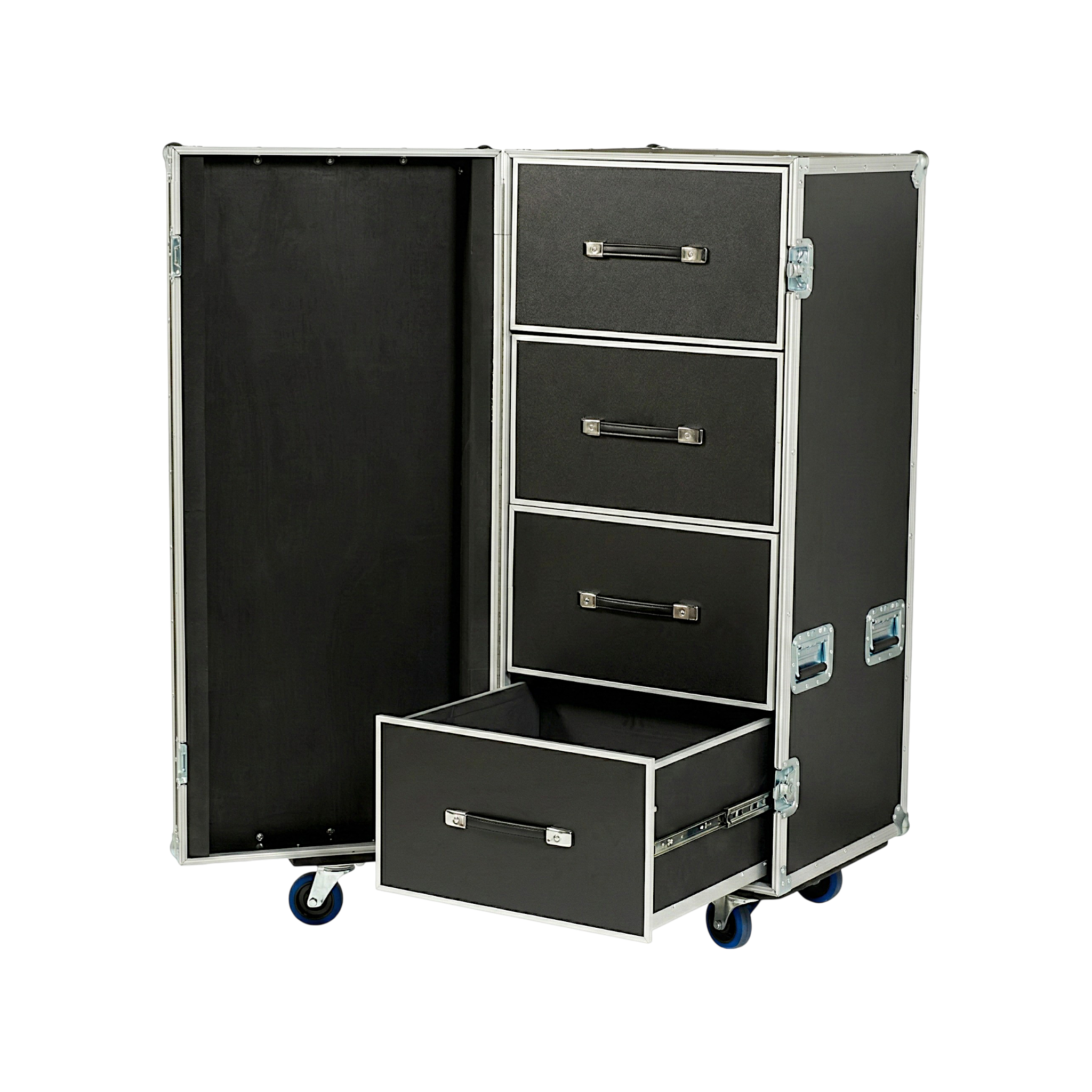 Large 4 Drawer ATA Work Case 3/8" Ply With 4" Casters