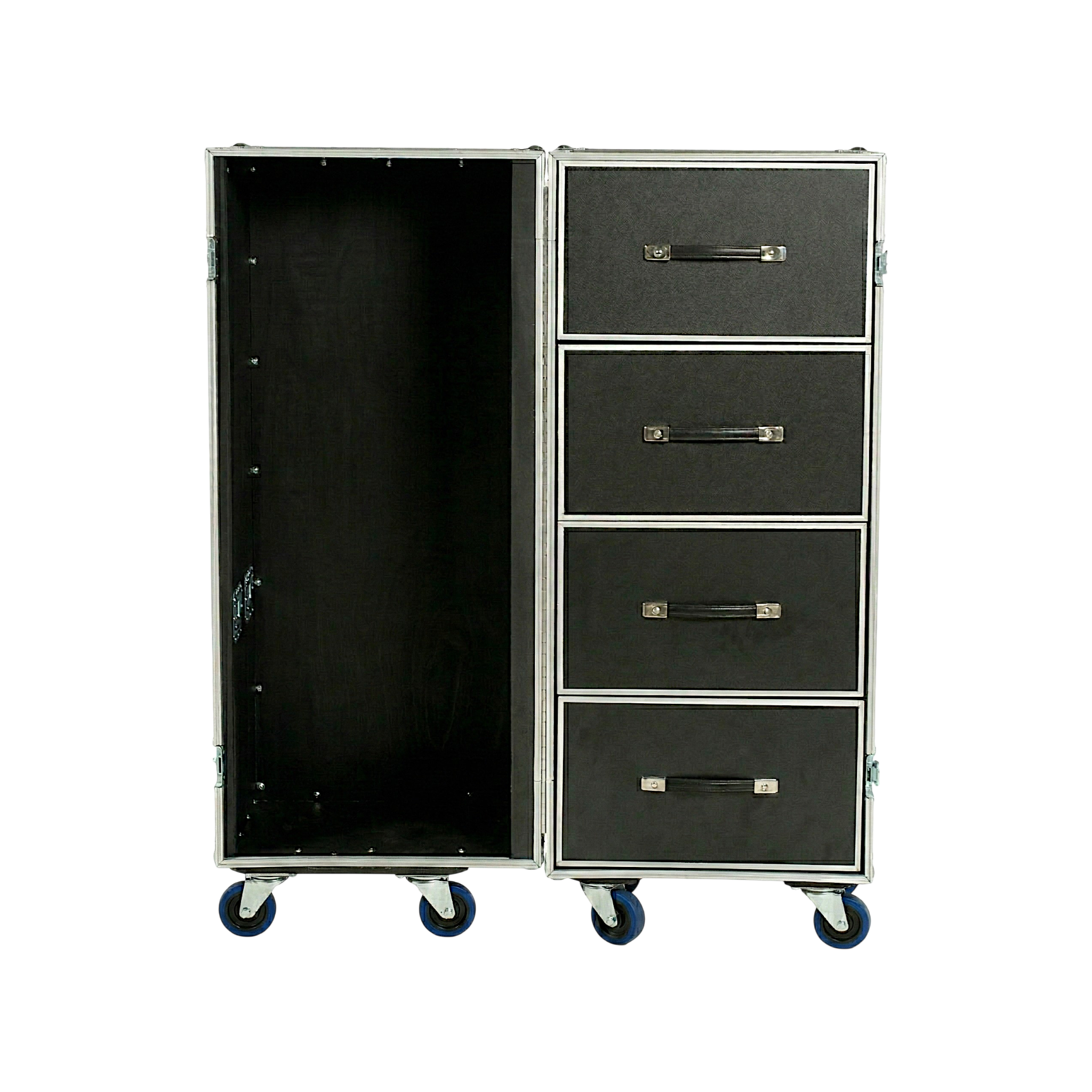 Large 4 Drawer ATA Work Case 3/8" Ply With 4" Casters