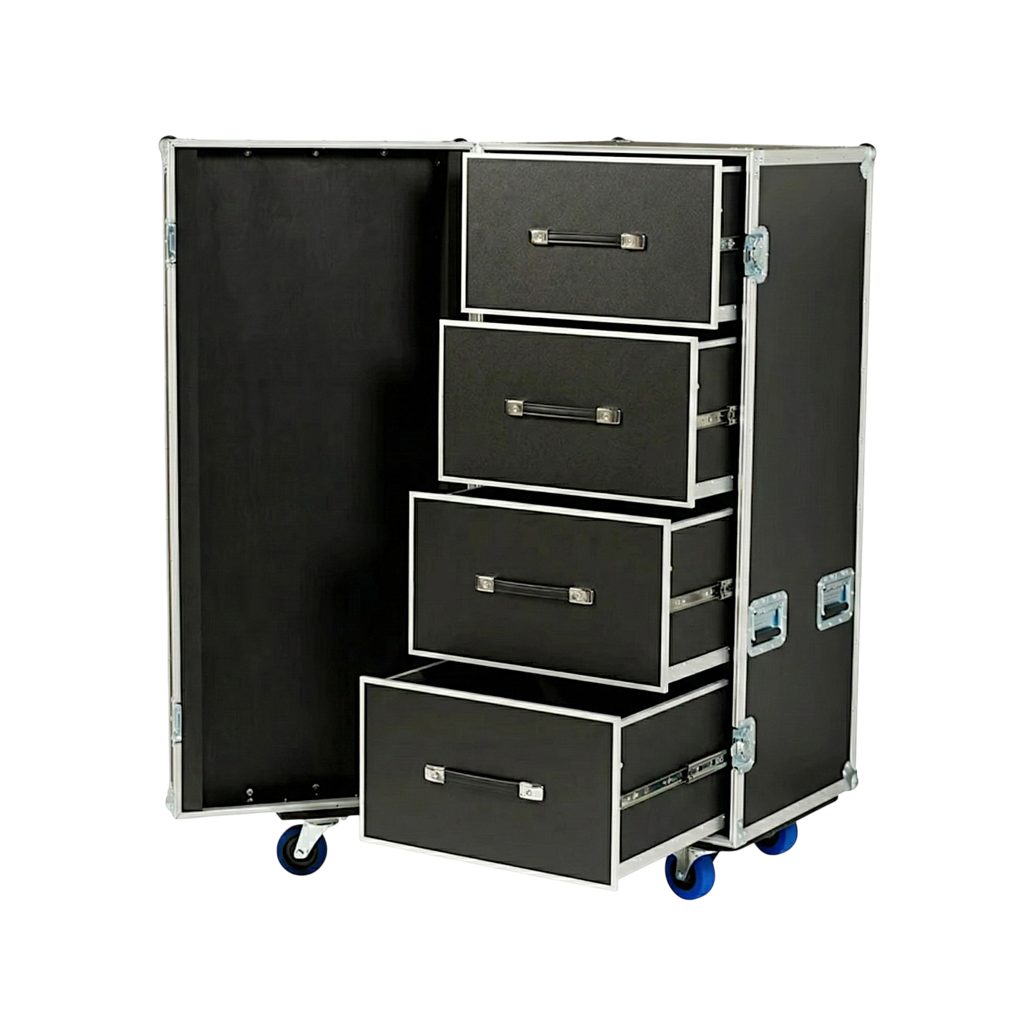Large 4 Drawer ATA Work Case 3/8" Ply With 4" Casters
