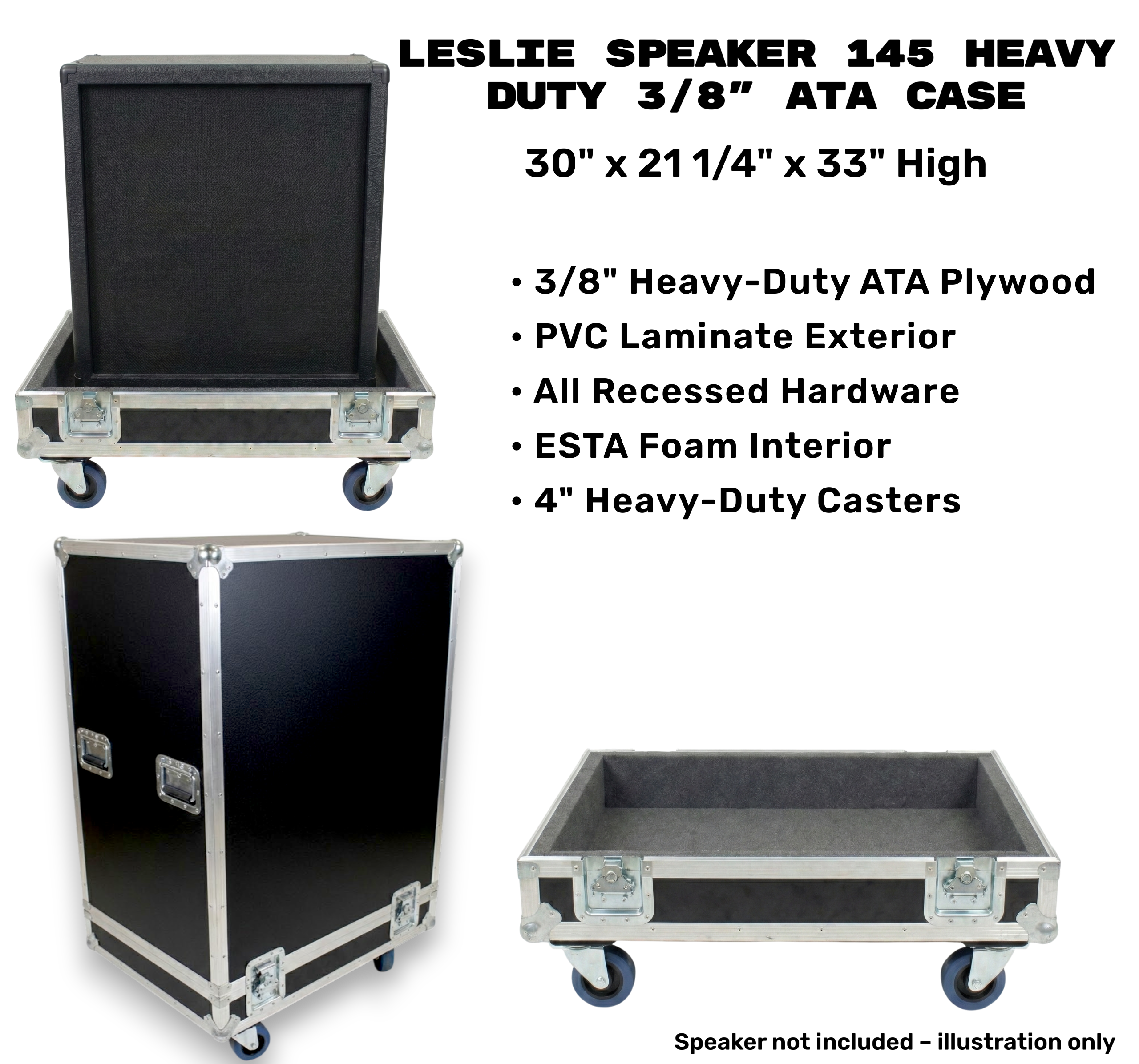 Leslie Speaker 145 Heavy Duty 3/8" ATA Case