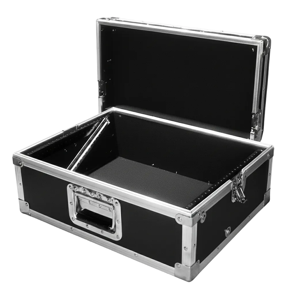 Pop Up Mixer ATA Case – 8 or 10 Space with Adjustable Rails