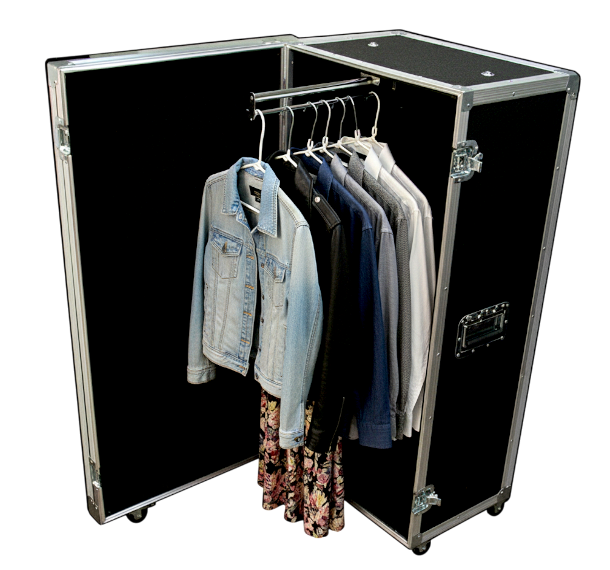 Small ATA Wardrobe Case 1/4" Plywood | Pullout Hanging Bar