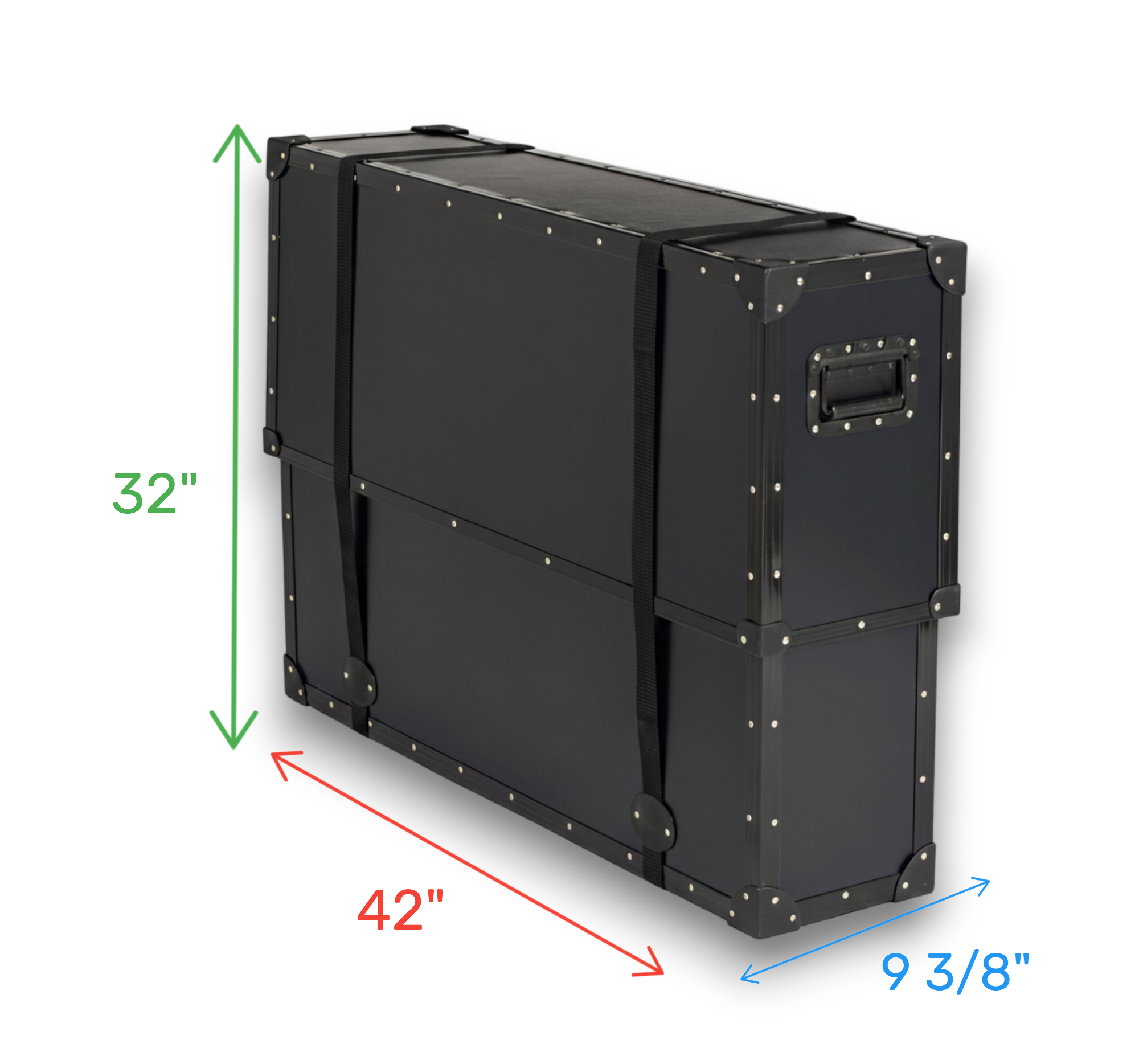 42" Plasma LCD TuffBox TV Case | Adjustable Telescoping Lid
