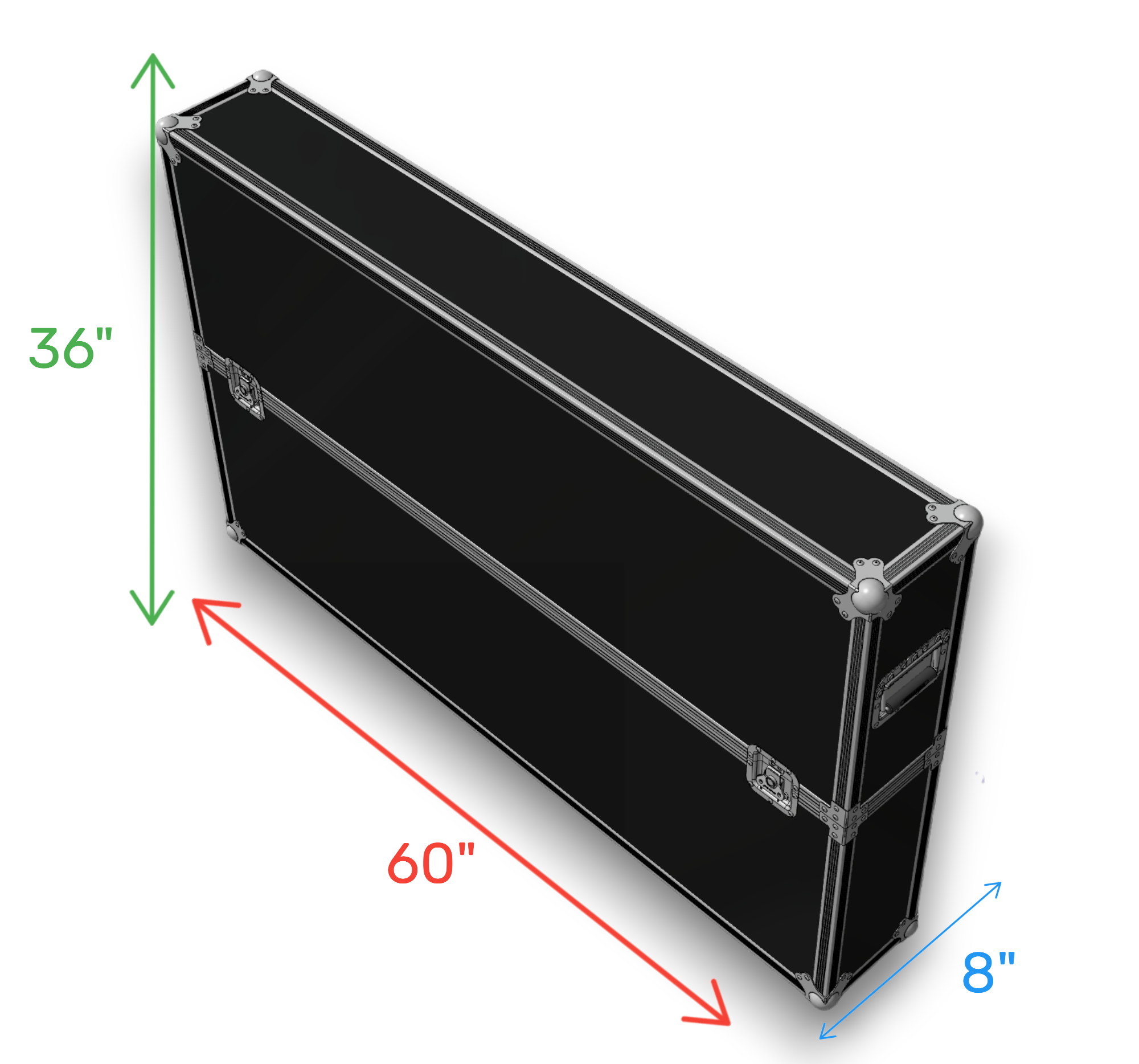 Heavy-Duty 60" LED LCD Plasma ATA TV Case | Custom Foam