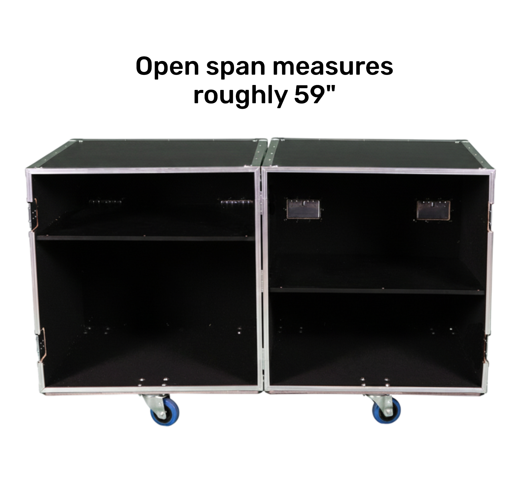 2-Sided 28x28x28 Utility Trunk Case with Adjustable Shelves
