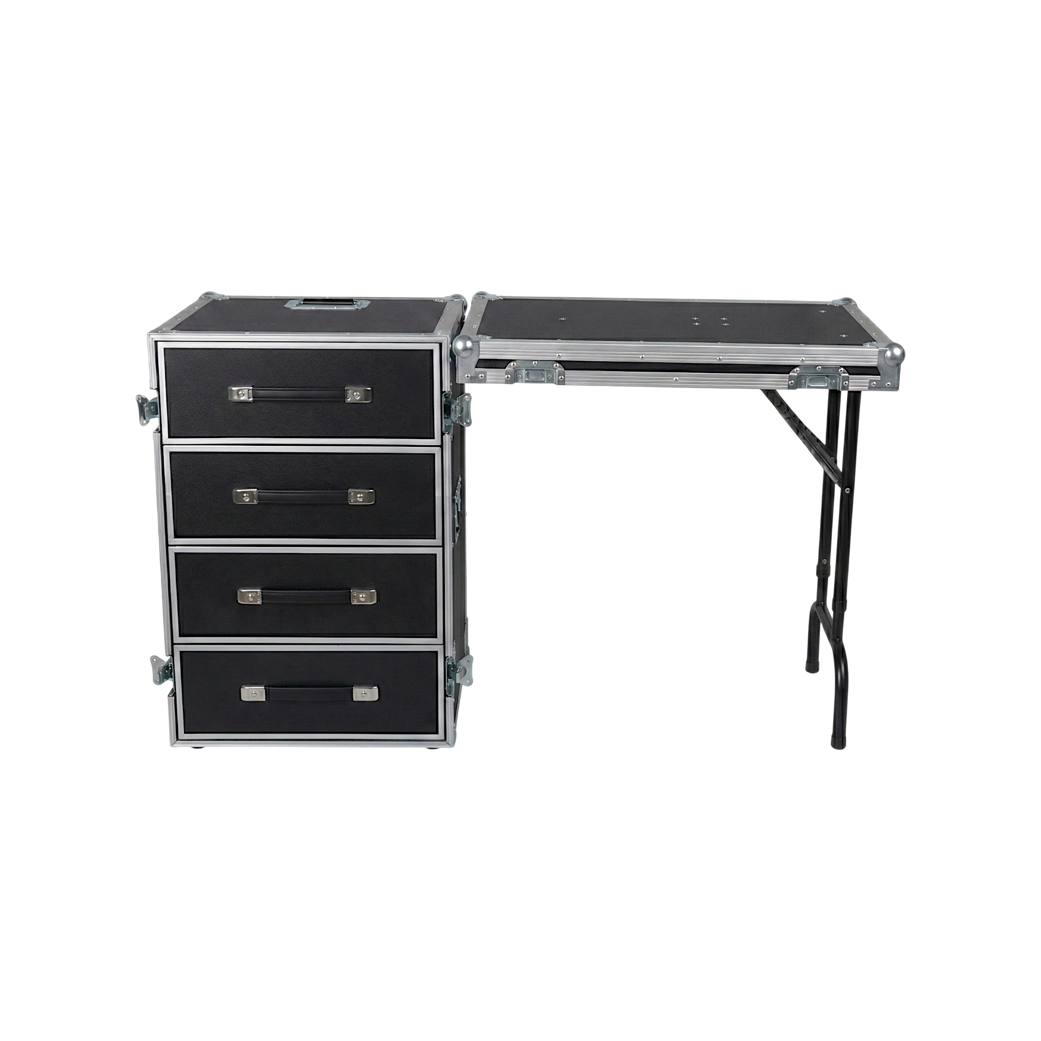 4 Drawer ATA Mobile Workstation With Dolly Wheels