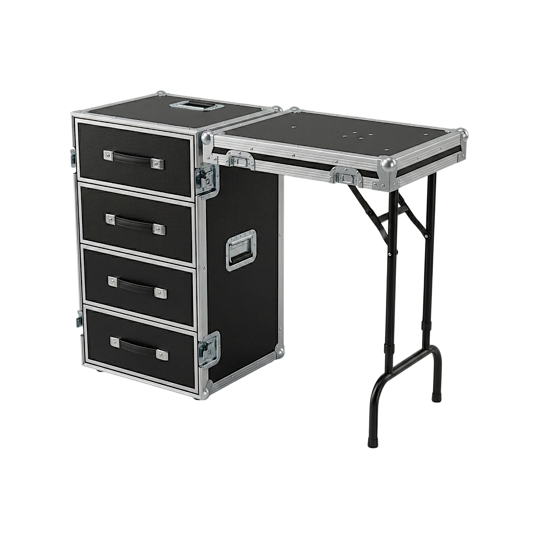 4 Drawer ATA Mobile Workstation With Dolly Wheels