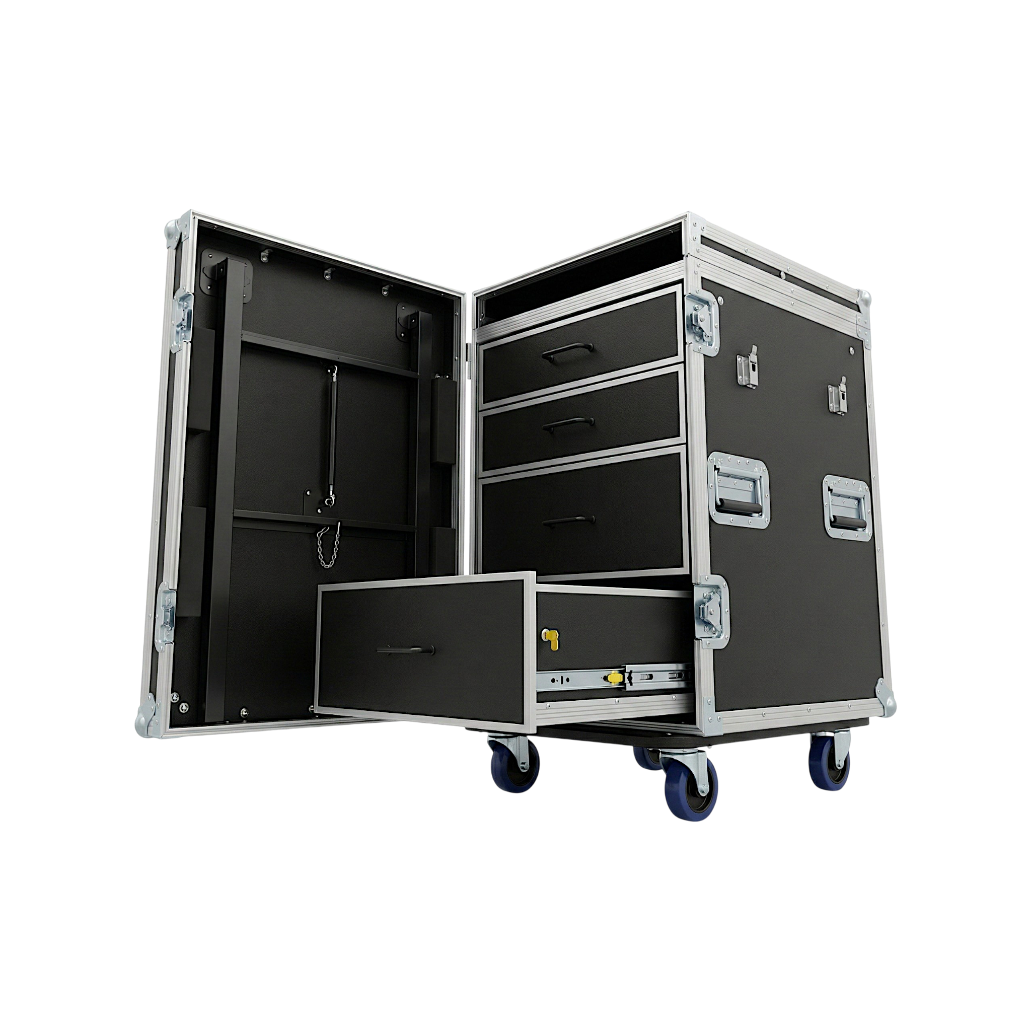 4 Drawer ATA Workstation With Flip-Up Top Lid