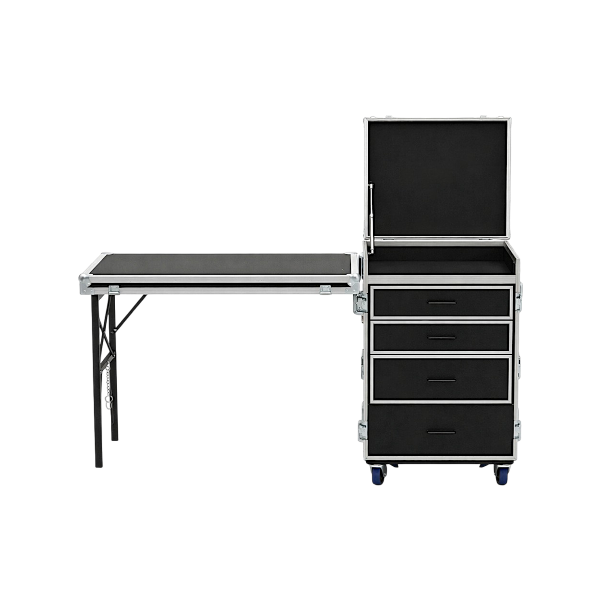 4 Drawer ATA Workstation With Flip-Up Top Lid