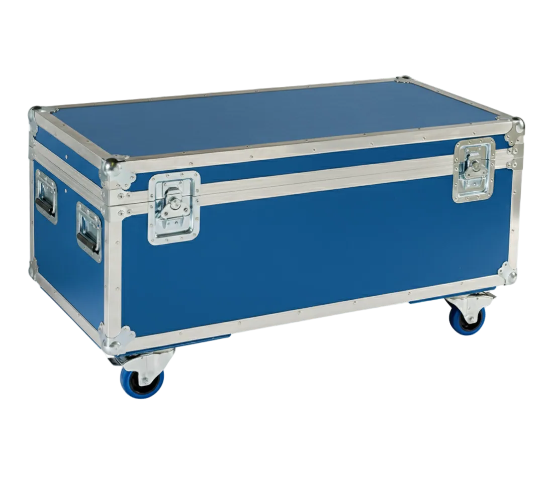 44" x 22" ATA Cable Trunk with 2 Compartments and Wheels
